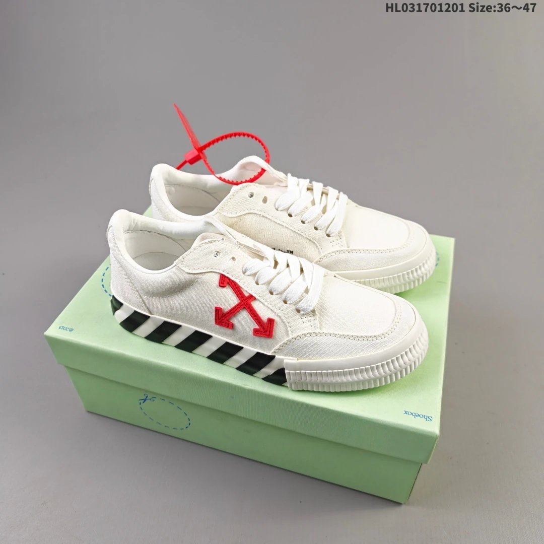 Vulcanized Striped Low Top Canvas Sneakers Ivory Green - Gallery Image 6 - Detailed View