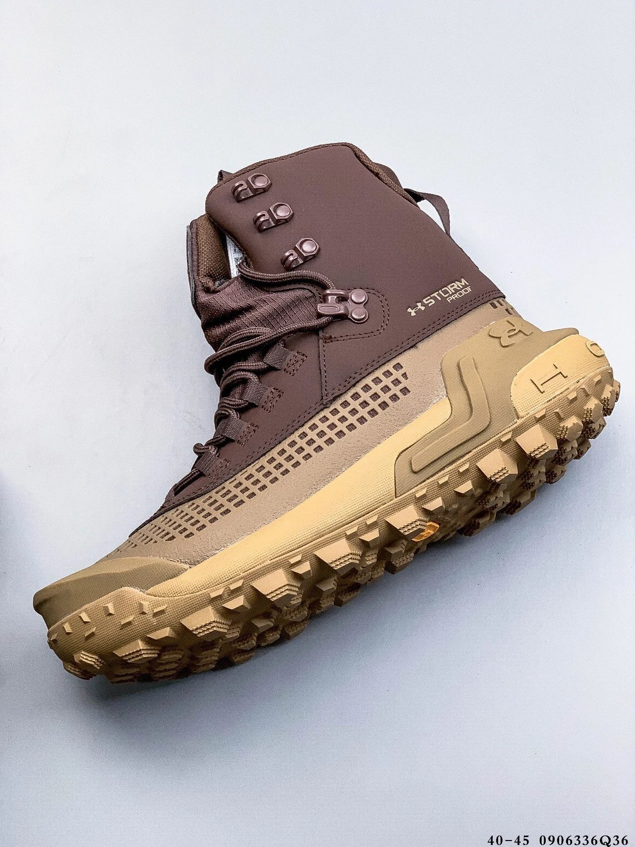 UA Raider Waterproof Hiking Boots Mocha Brown - Gallery Image 7 - Detailed View