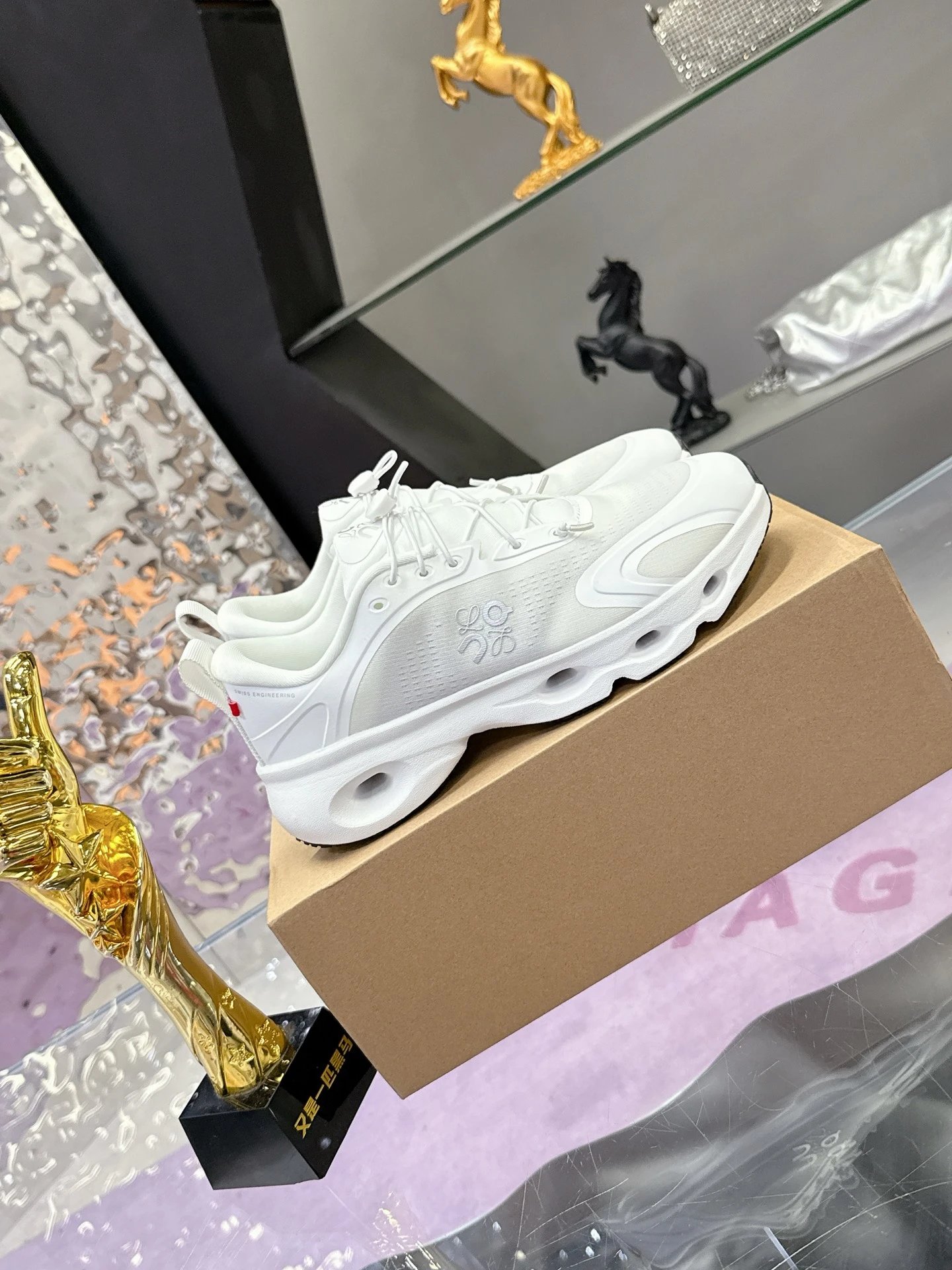 Loewe x On 3.0 Cloudventure Sneakers White - Gallery Image 4 - Detailed View