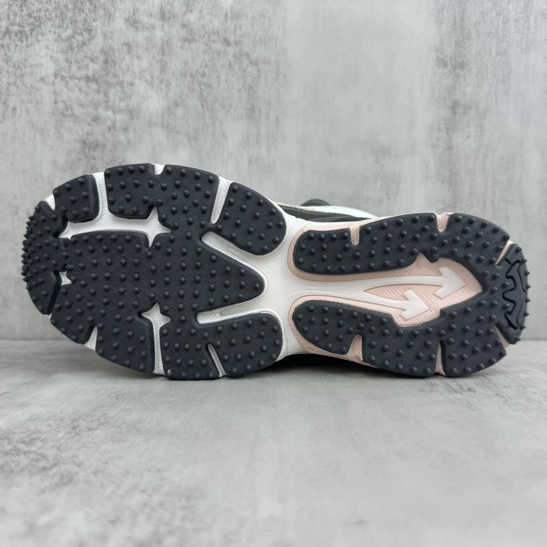 Retro Mesh Leather Running Sneakers Blush Pink - Gallery Image 8 - Detailed View