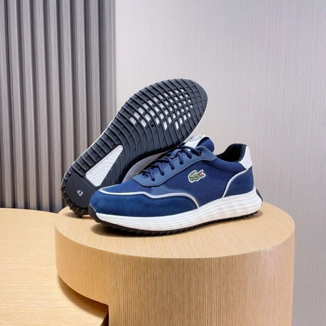 Lacoste Blue Classic Sneakers - Gallery Image 8 - Detailed View
