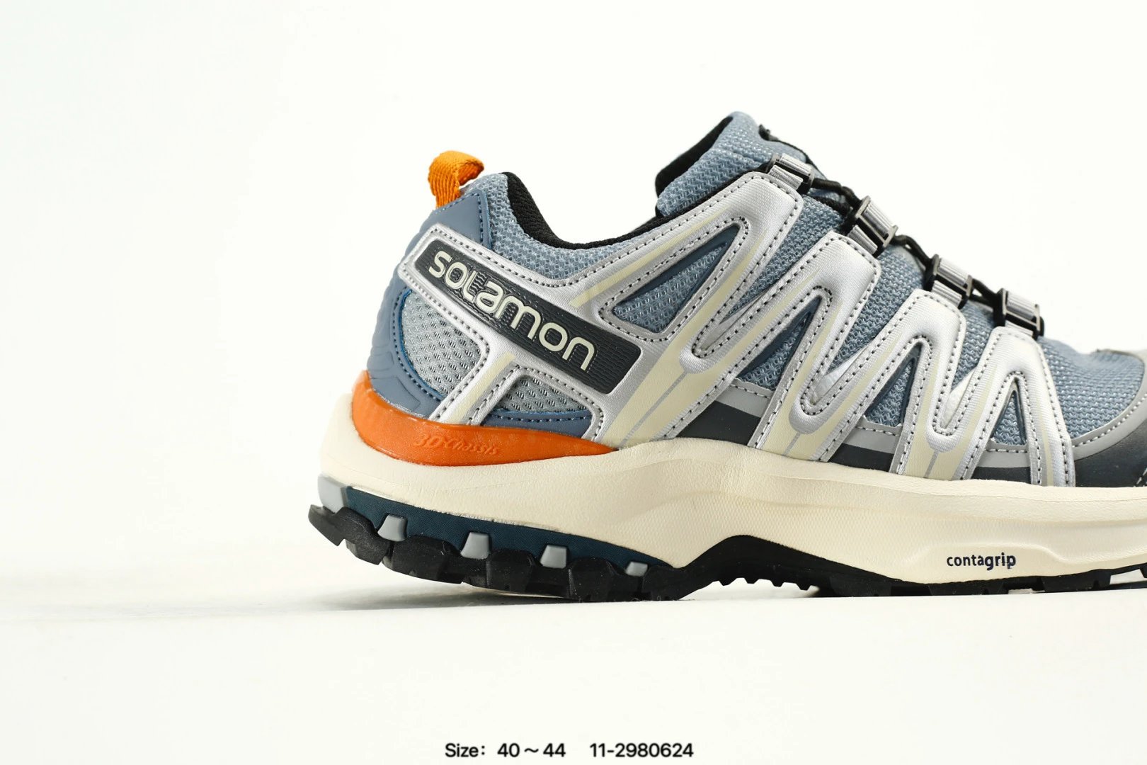 Salomon XT Whisper VOID Outdoor Shoes Grey Orange - Gallery Image 2 - Detailed View