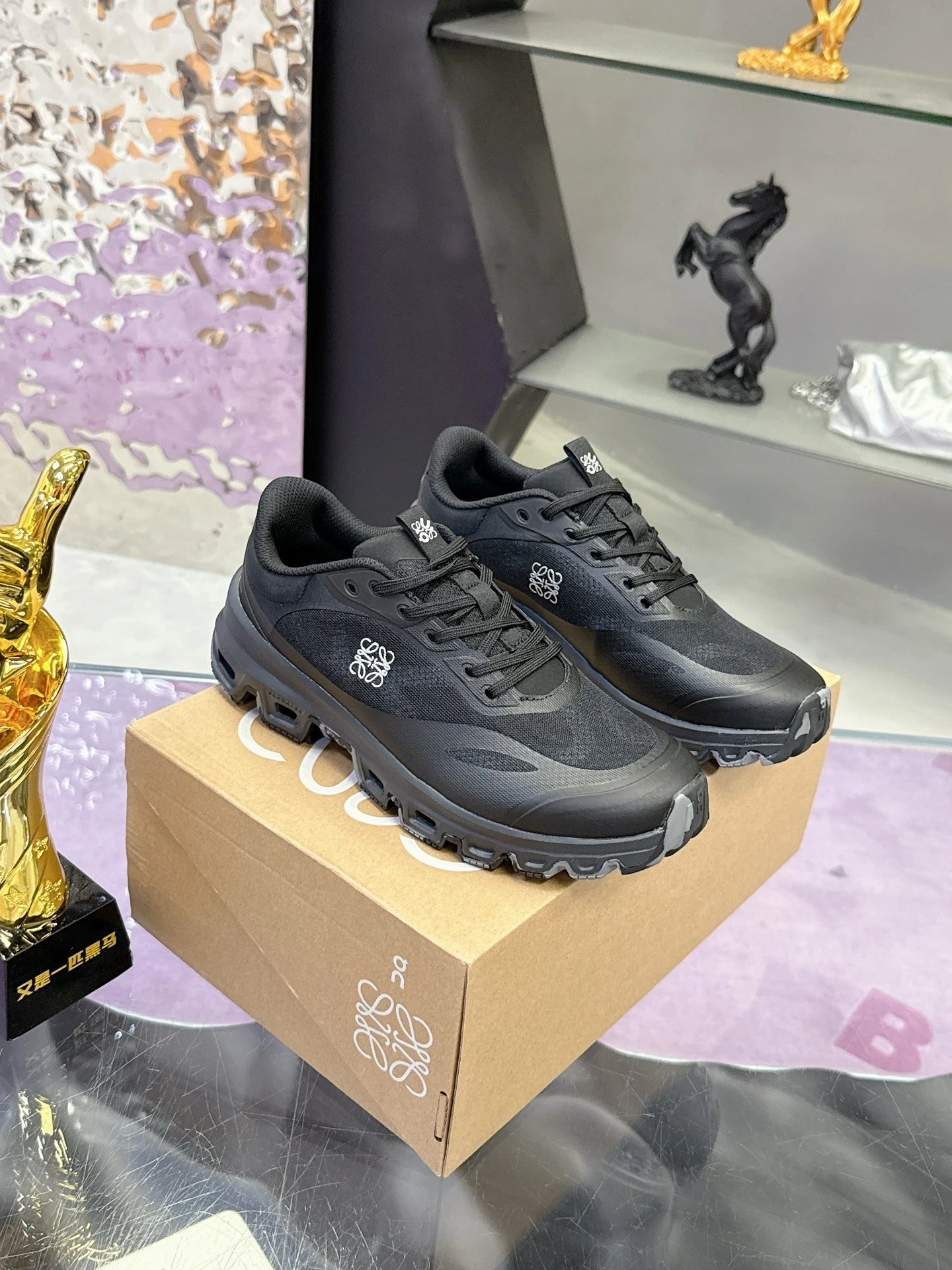 Loewe x On Running 3.0 Cloudtilt Sneakers Black White - High Quality Product Image - Cnfans