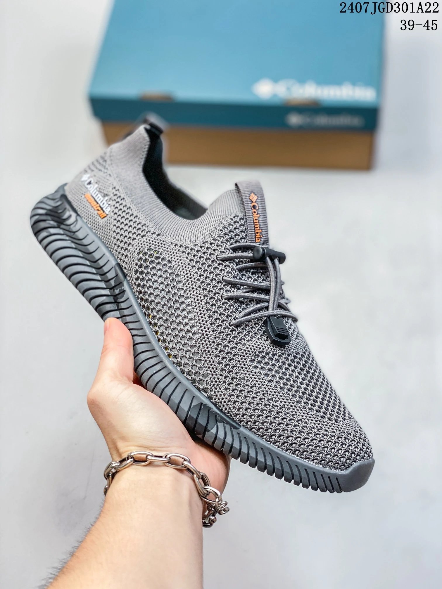 Summer Mesh Hiking Sneakers Charcoal Grey - Gallery Image 1 - Detailed View