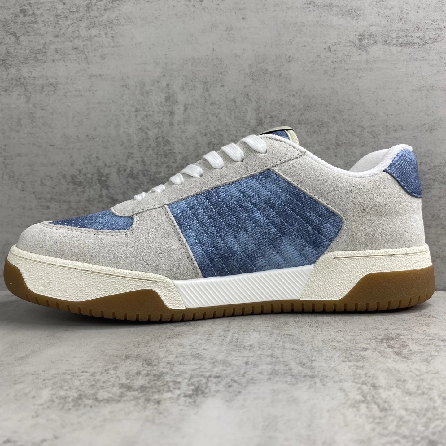 Joie de Jouer Leather Sneaker Ice Blue - Gallery Image 7 - Detailed View
