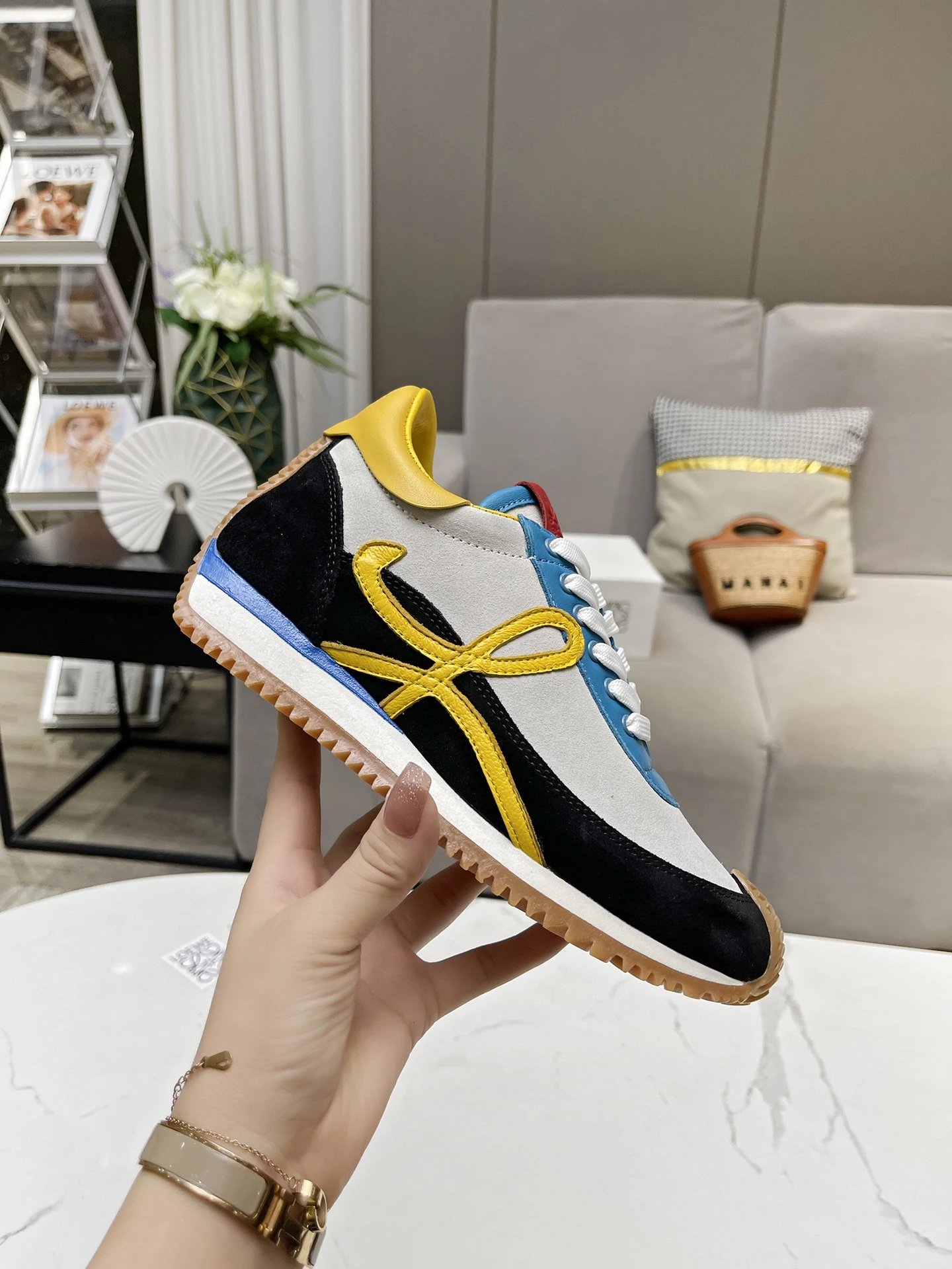 Loewe Multicolor Hidden Heel Trainers - High Quality Product Image - Cnfans