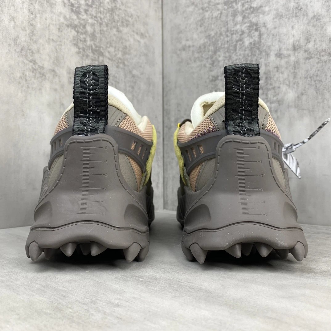 Trail Sneakers Leather Oxford EVA Sole in Olive Brown - Gallery Image 5 - Detailed View