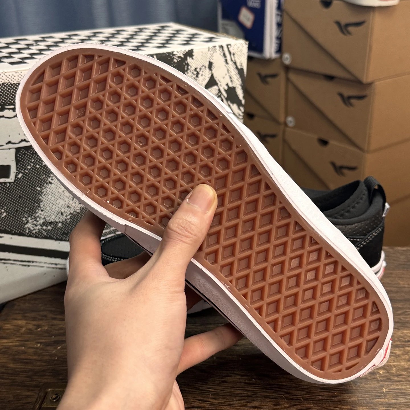 Low Top Suede Skate Sneakers Onyx Black - Gallery Image 8 - Detailed View