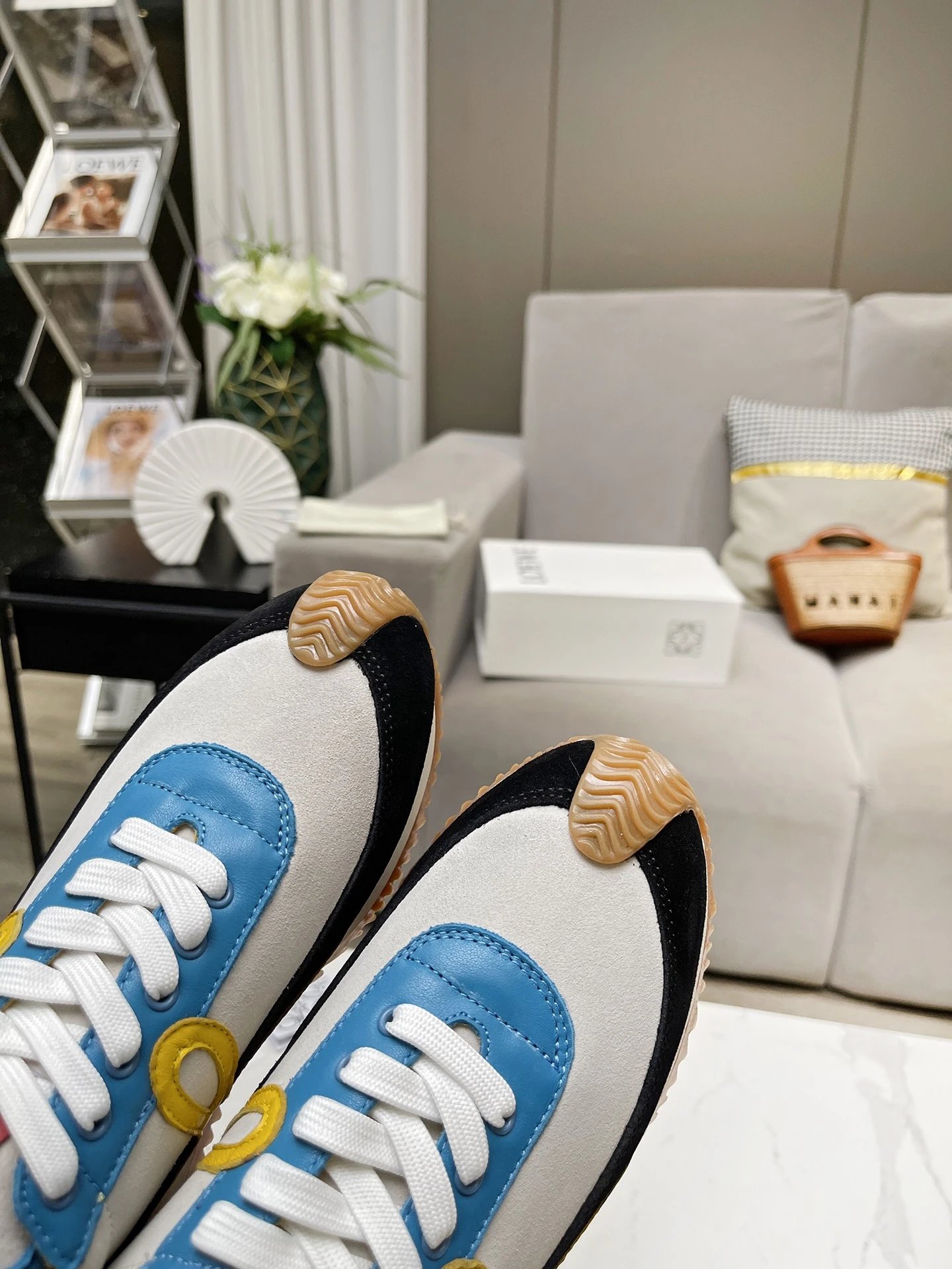 Loewe Multicolor Hidden Heel Trainers - Gallery Image 8 - Detailed View