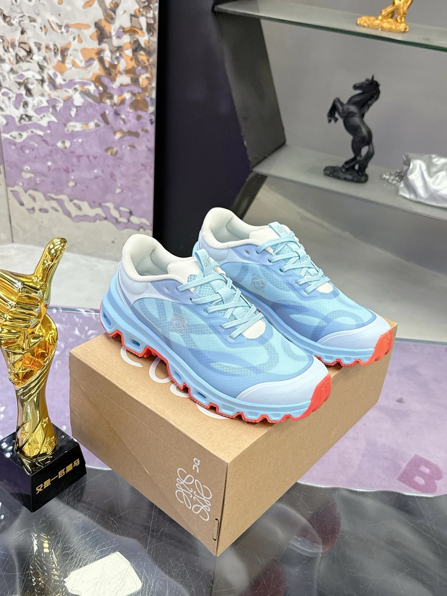 Loewe x On Running 3.0 Cloudtilt Sneakers Blue - Gallery Image 1 - Detailed View