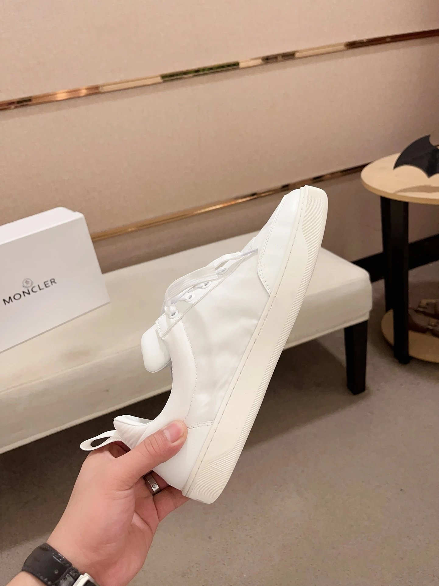 Moncler Lunarove Sneakers White - Gallery Image 5 - Detailed View