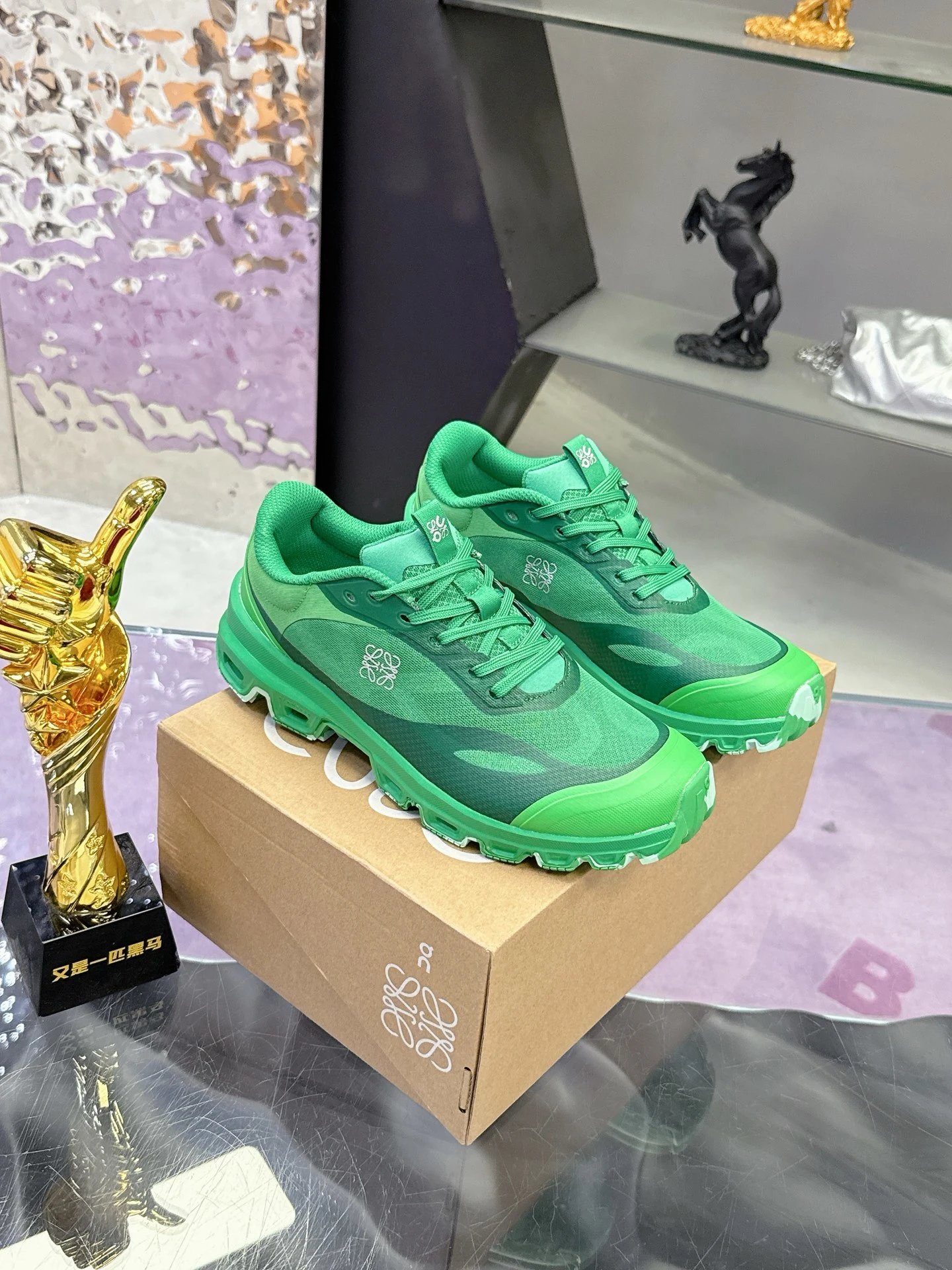 Loewe x On Running 3.0 Cloudtilt Sneakers Green - High Quality Product Image - Cnfans