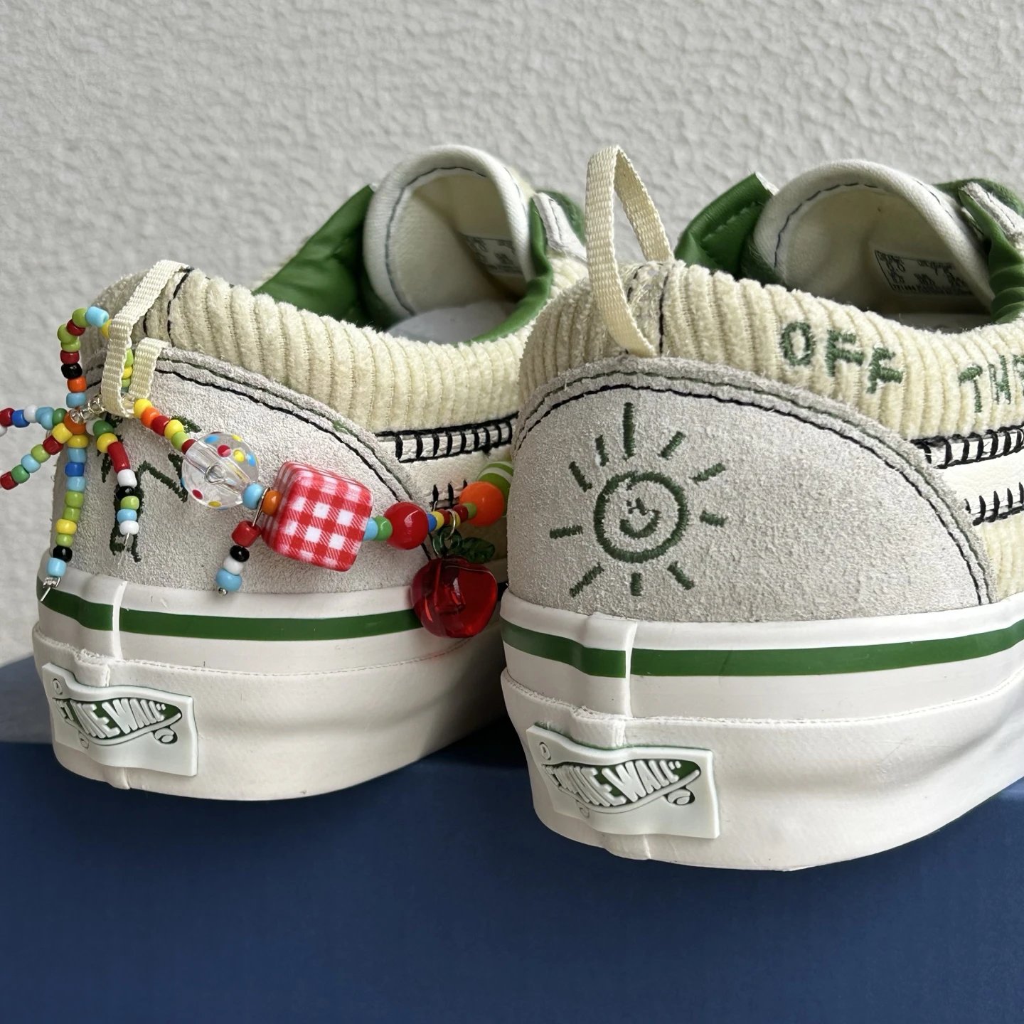 Vans Old Skool Crystal Sole Beige Green - Gallery Image 6 - Detailed View