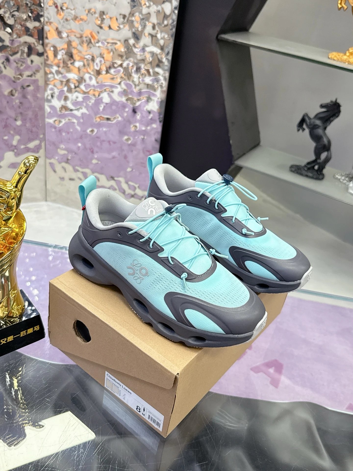 Loewe x On 3.0 Cloudventure Sneakers Blue Gray - High Quality Product Image - Cnfans