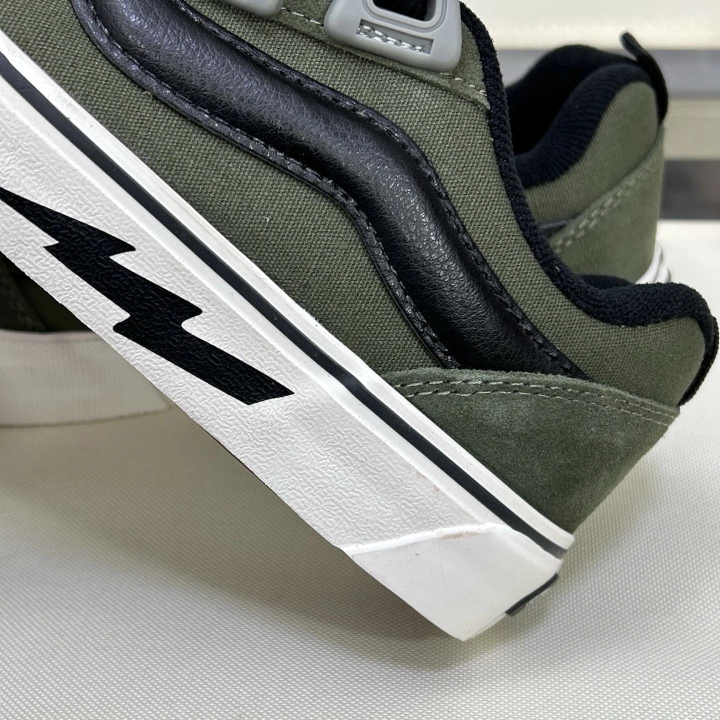 Low Top Suede Skate Shoes Lightning Moss Green - Gallery Image 5 - Detailed View