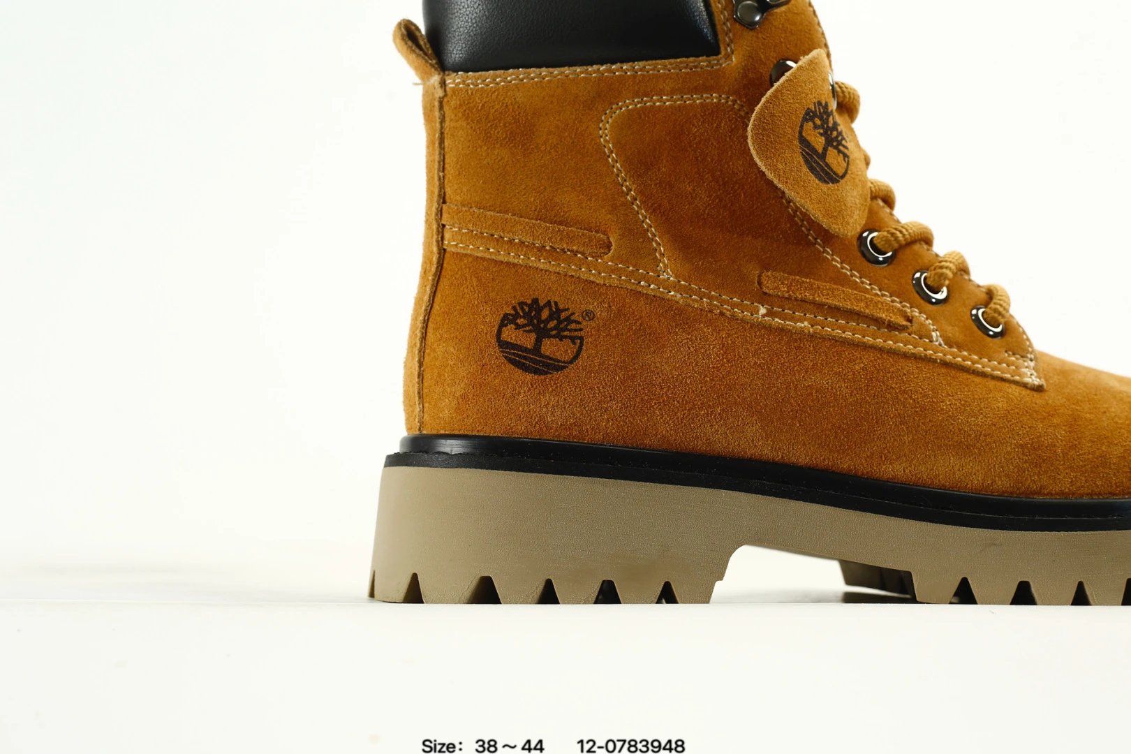 Outdoor Suede Boots Ochre - Gallery Image 3 - Detailed View