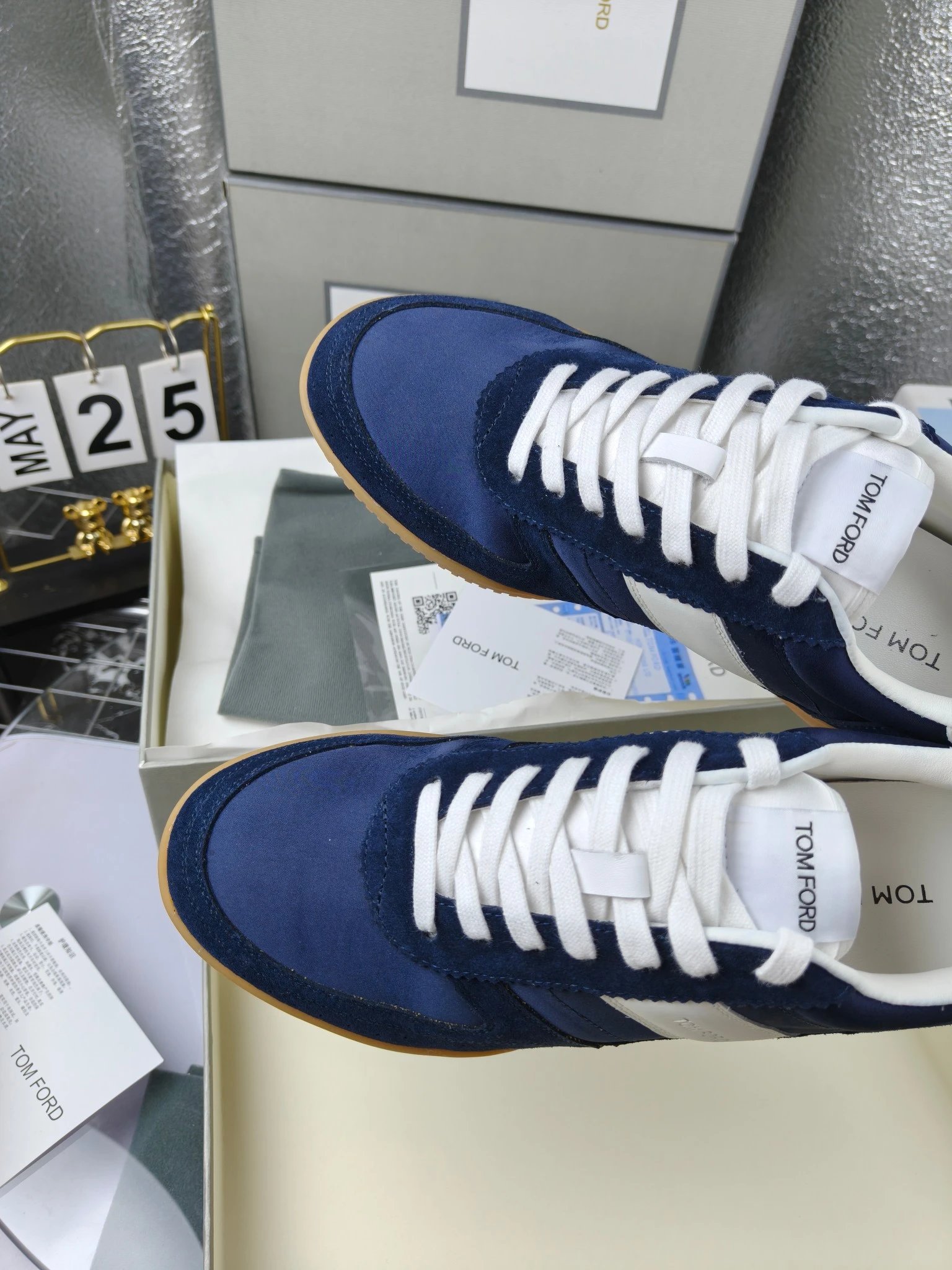 Retro Suede Sneaker Navy - Gallery Image 7 - Detailed View
