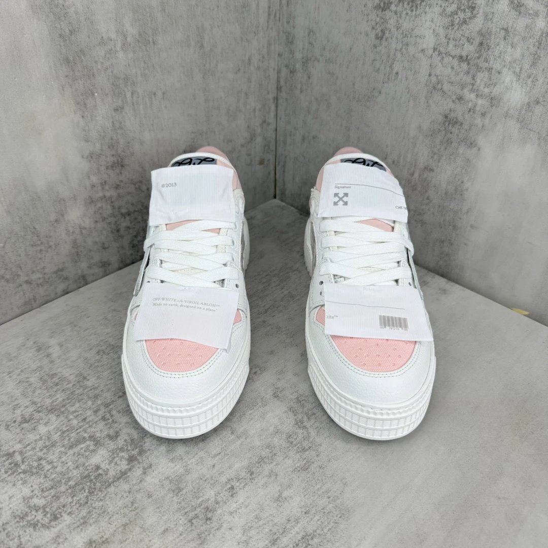 Low Vulcanized Canvas Sneakers Leather Lining Blush White - Gallery Image 4 - Detailed View