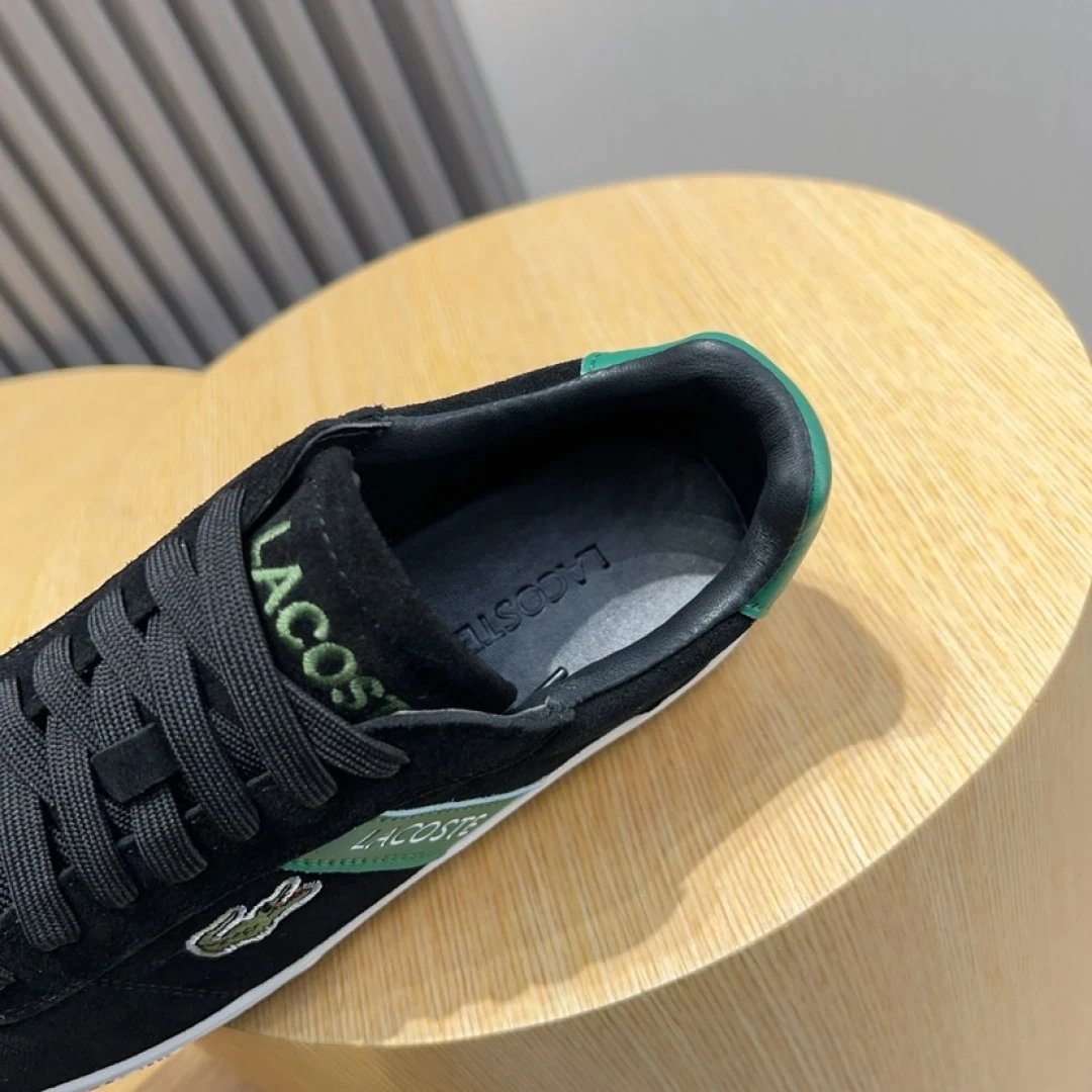 Lacoste Black Classic Sneakers - Gallery Image 5 - Detailed View