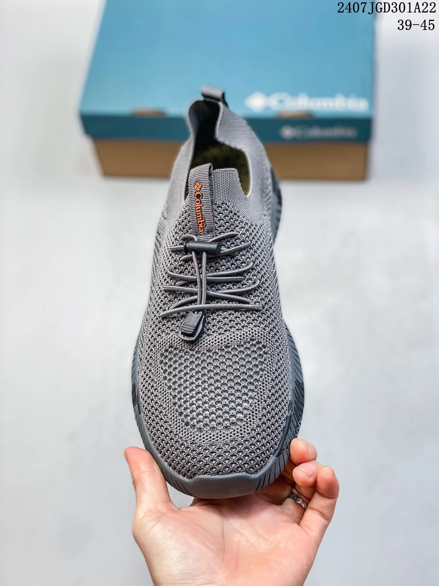 Summer Mesh Hiking Sneakers Charcoal Grey - Gallery Image 2 - Detailed View