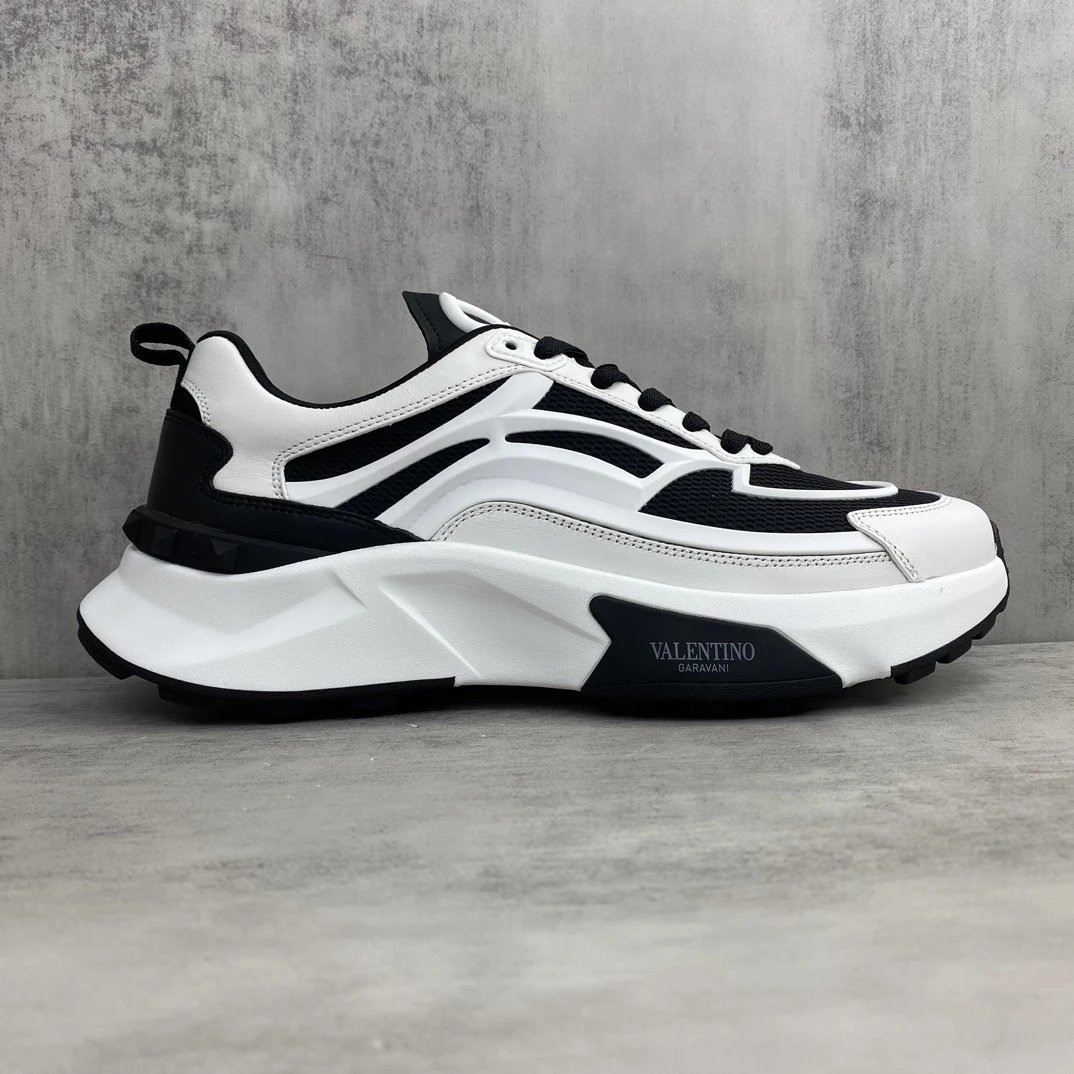 Chunky Mesh Sneakers True Act Ebony White - Gallery Image 6 - Detailed View