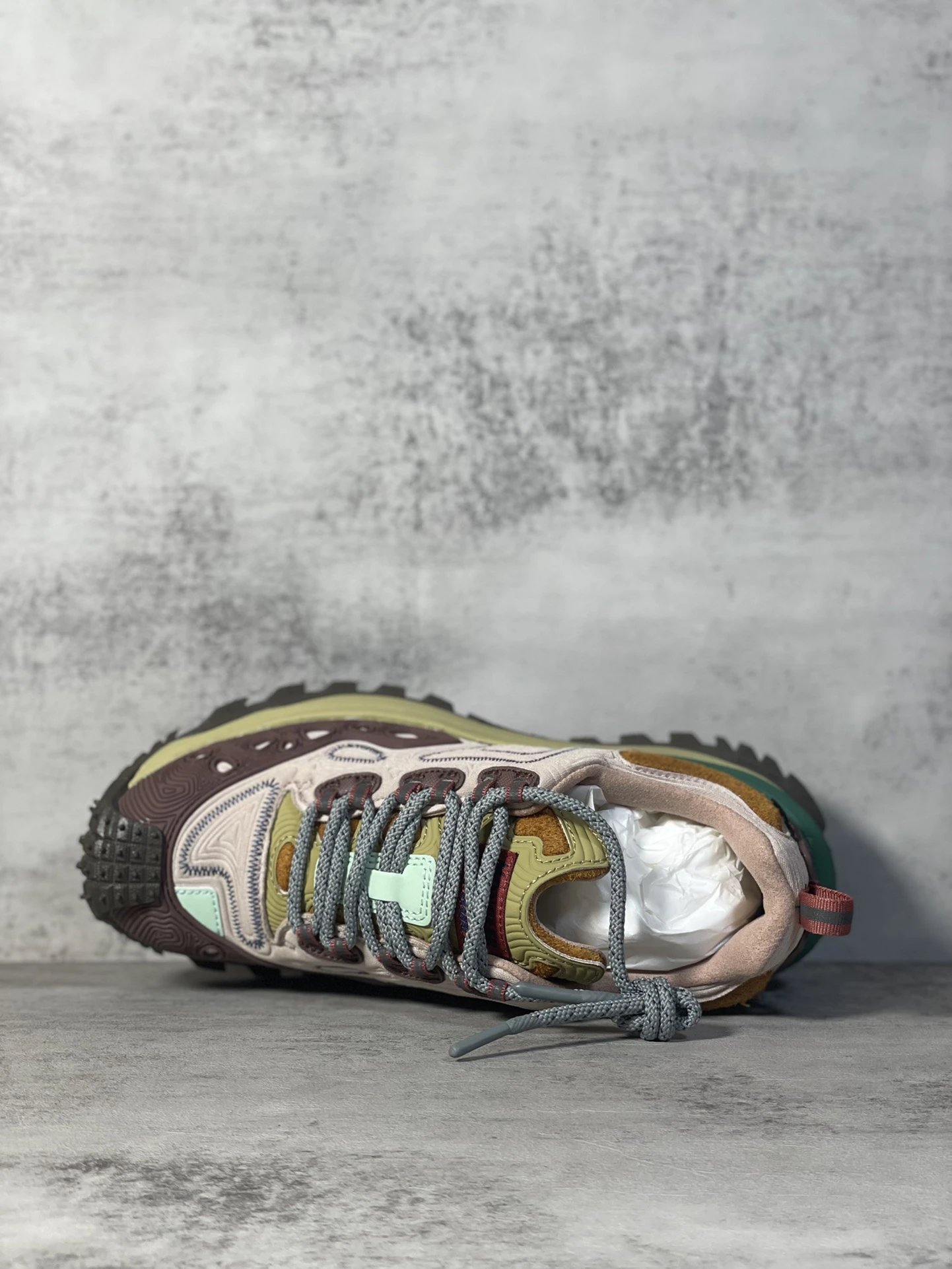 Moncler Trailgrip GTX Hiking Shoes Brown Pink - Gallery Image 5 - Detailed View