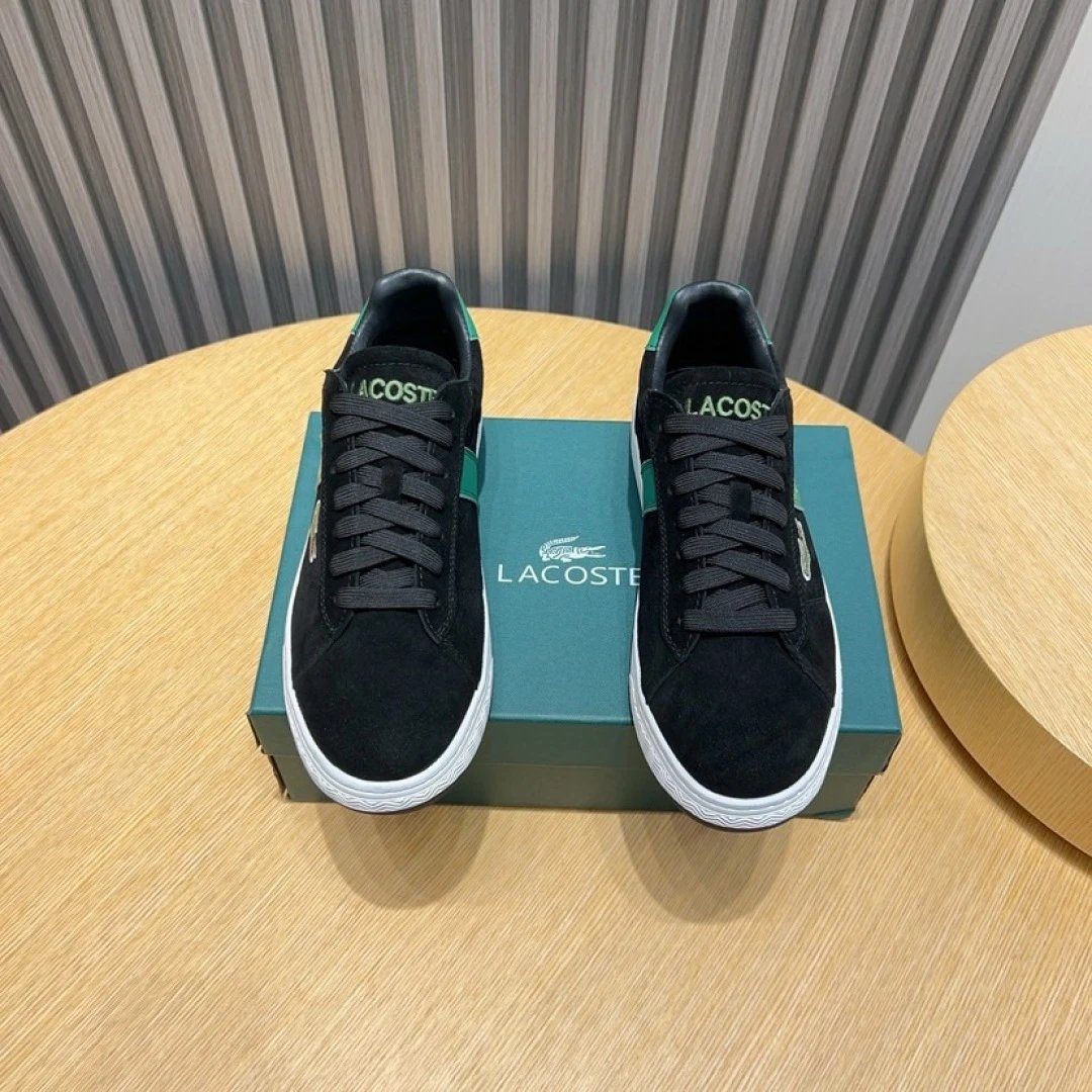 Lacoste Black Classic Sneakers - Gallery Image 2 - Detailed View