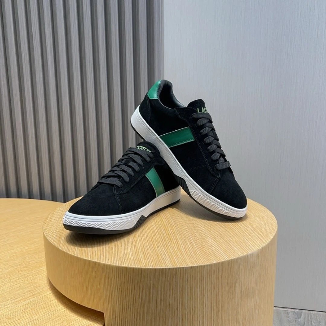 Lacoste Black Classic Sneakers - Gallery Image 4 - Detailed View