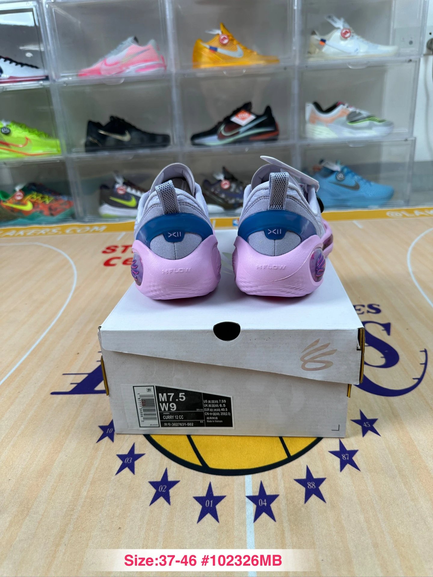 Curry 12 Mesh Basketball Shoes Lilac Pink - Gallery Image 4 - Detailed View