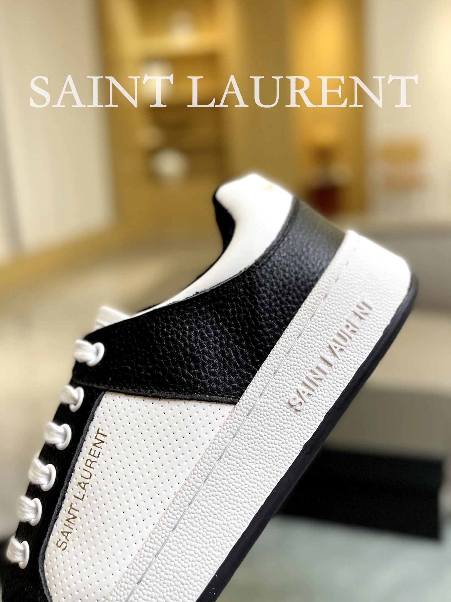Saint Laurent Black Sneaker Multi - Gallery Image 7 - Detailed View