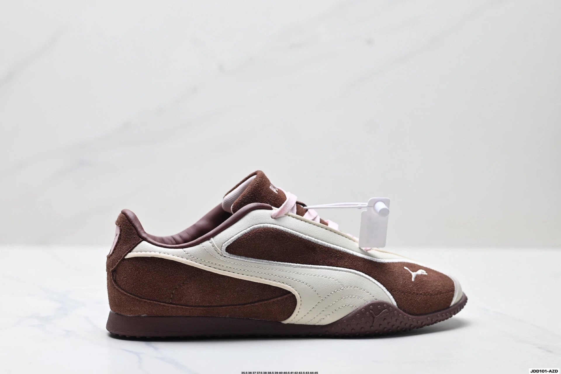 PUMA Bella V2 Leather Sneakers Brown White - Puma - Cnfans - $28.39