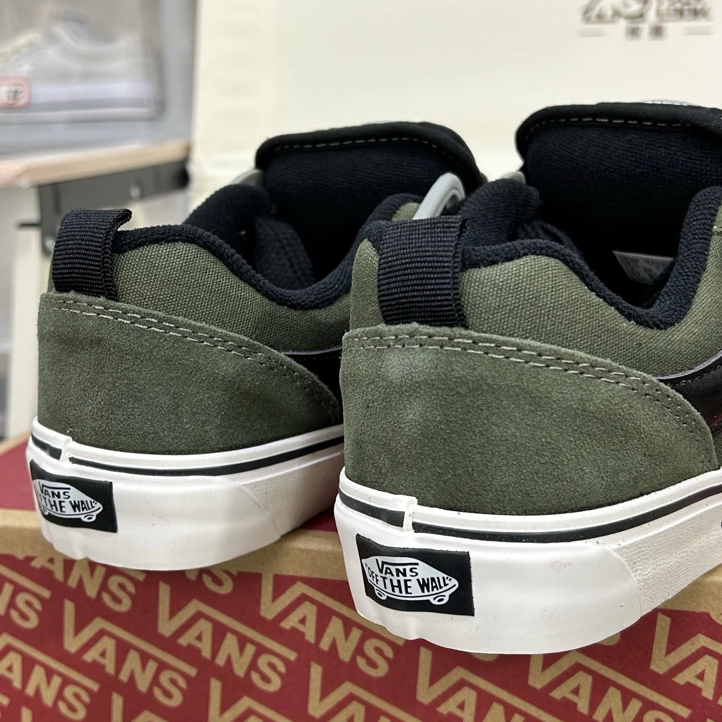 Low Top Suede Skate Shoes Lightning Moss Green - Gallery Image 6 - Detailed View