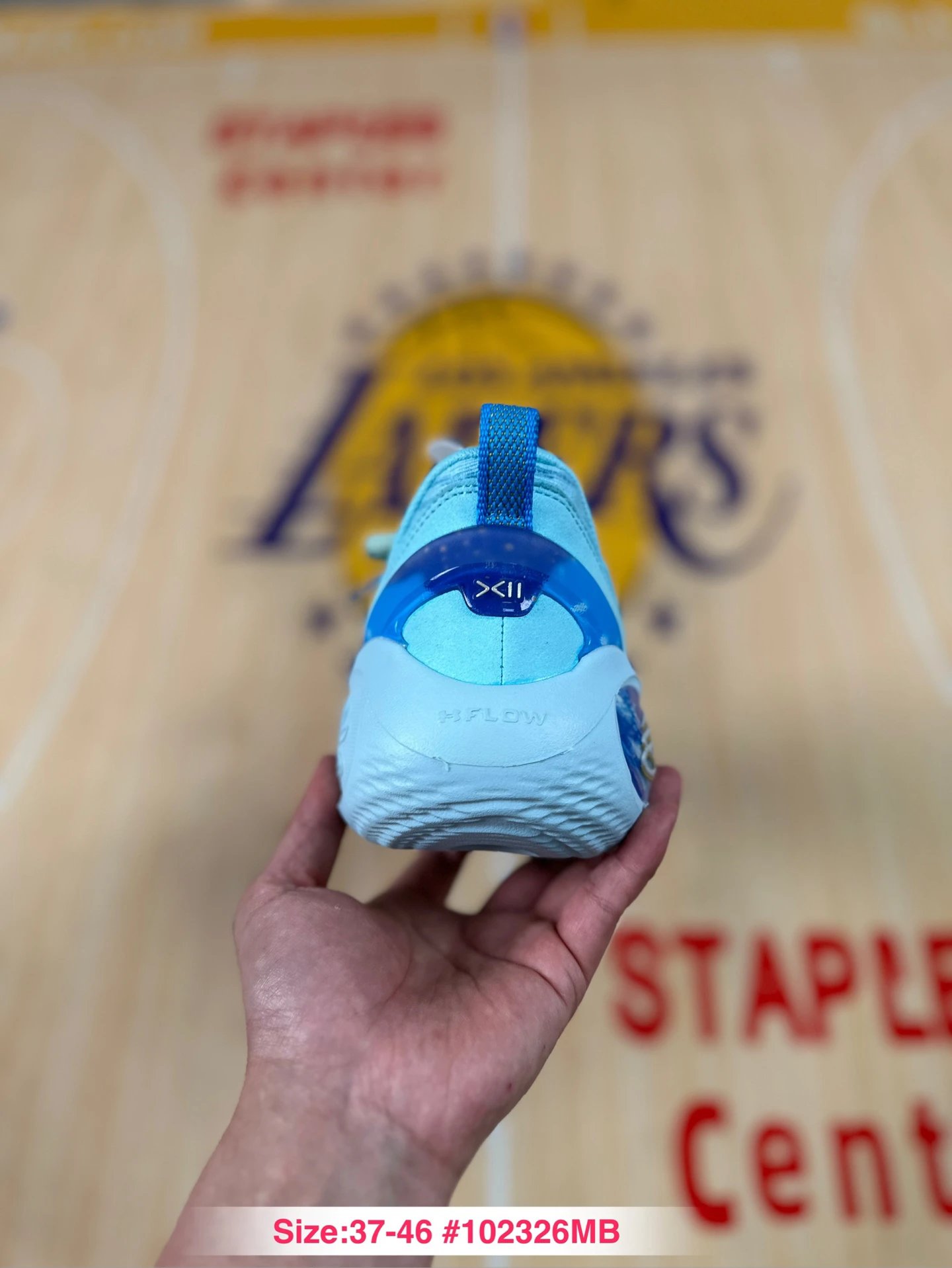 Curry 12 Mesh Low Basketball Sneakers Ice Blue - Gallery Image 9 - Detailed View