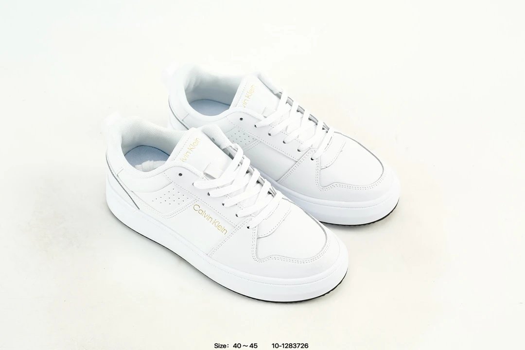 Low Top Leather Sneakers Thick Sole Casual Men’s Shoes Ivory - Gallery Image 8 - Detailed View