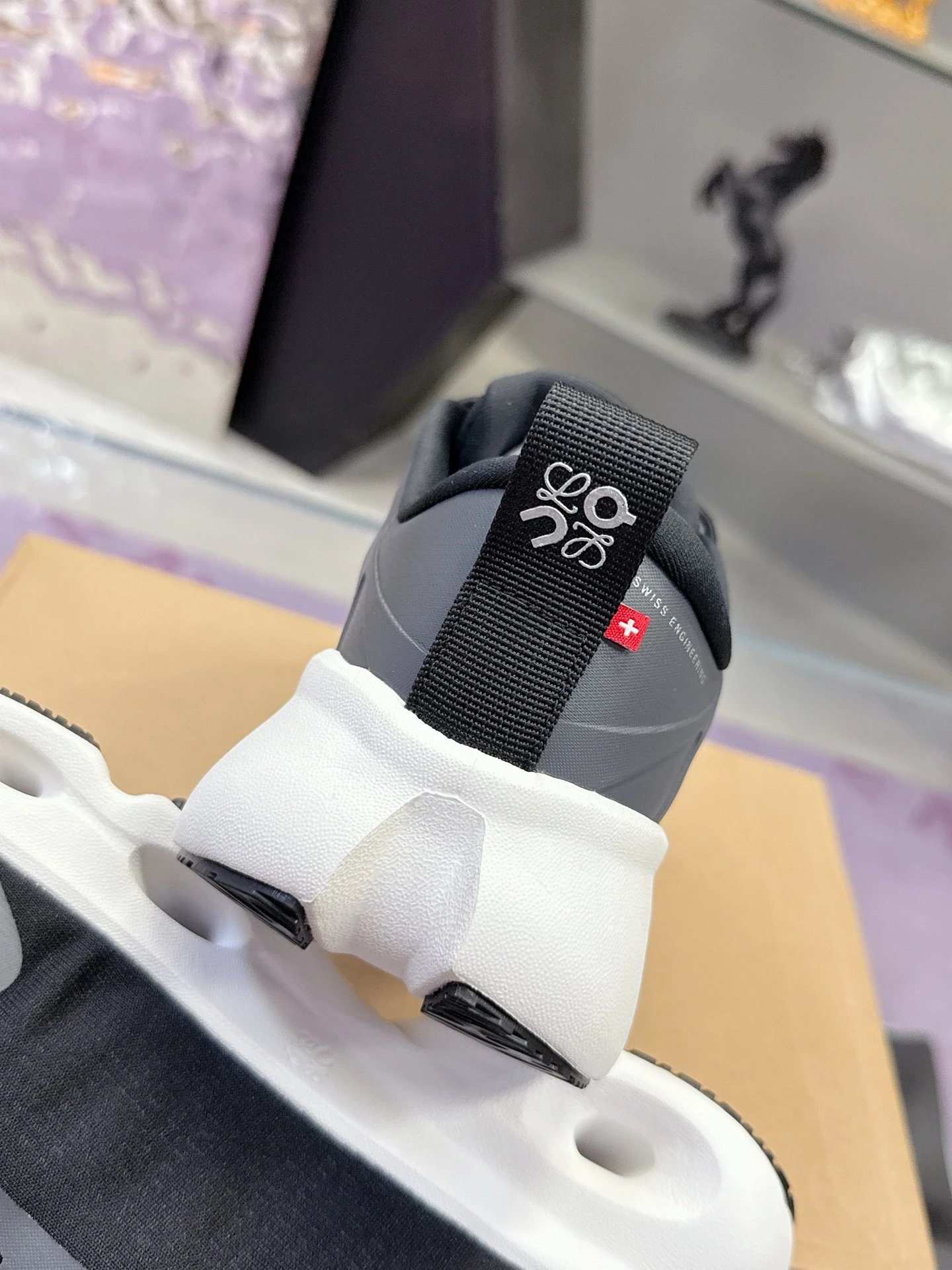 Loewe x On 3.0 Cloudventure Sneakers Black White - Gallery Image 8 - Detailed View