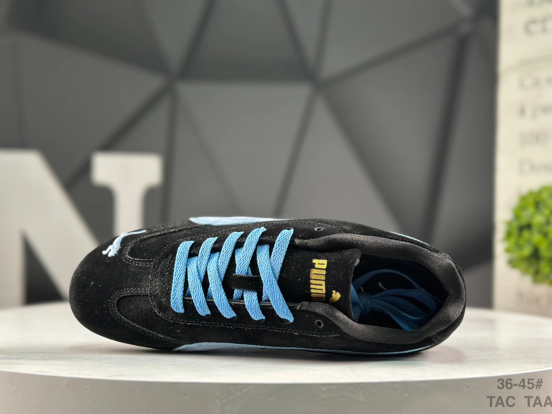 Puma Speed OG Sneakers Black Blue  - Gallery Image 4 - Detailed View