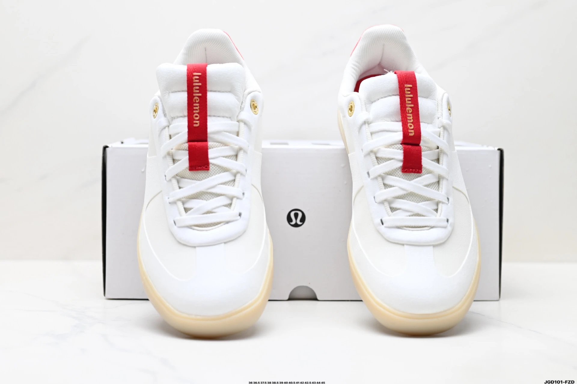 Lululemon Lifestyle Low Sneakers White Red - Gallery Image 7 - Detailed View
