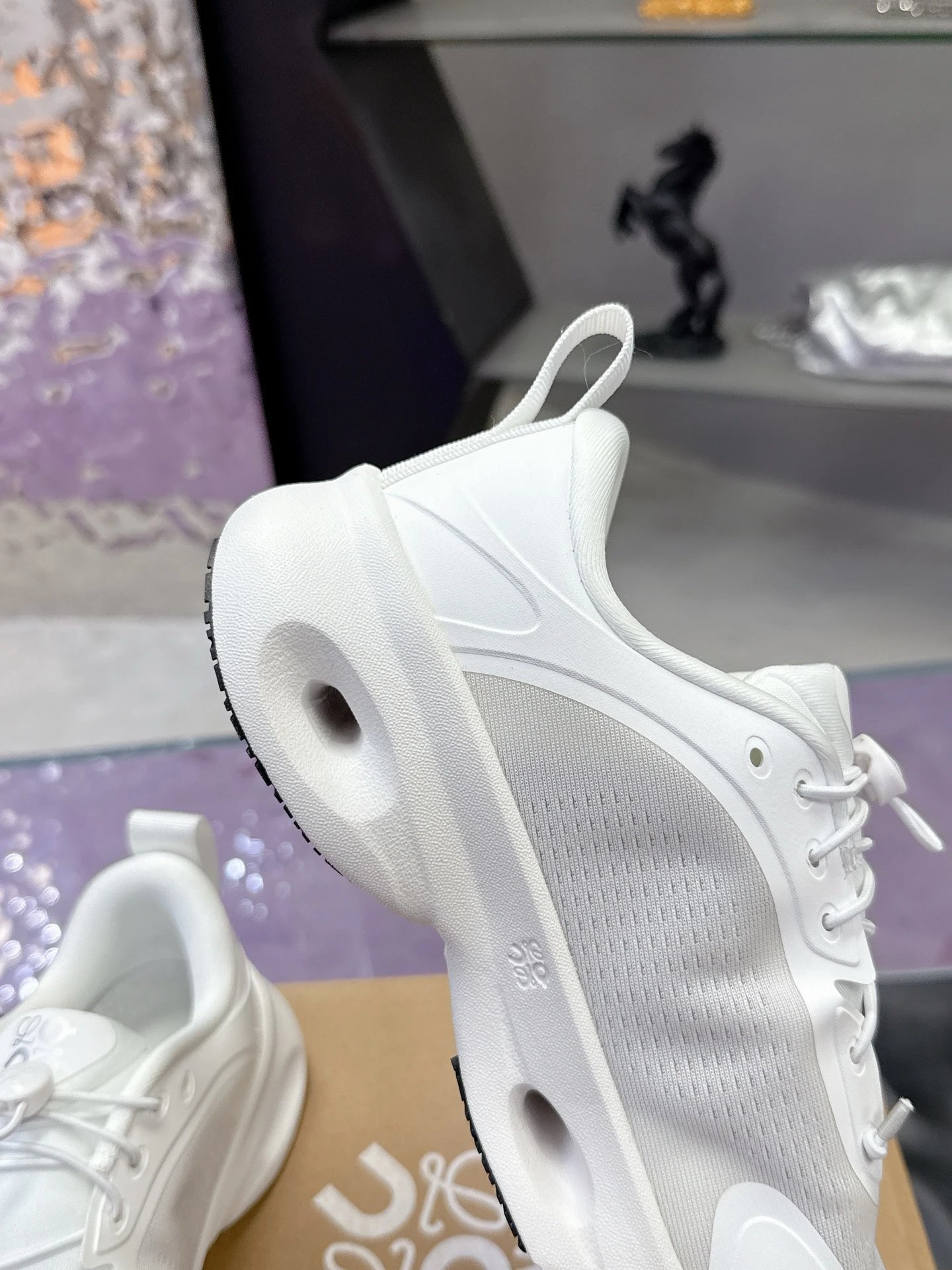 Loewe x On 3.0 Cloudventure Sneakers White - Gallery Image 9 - Detailed View