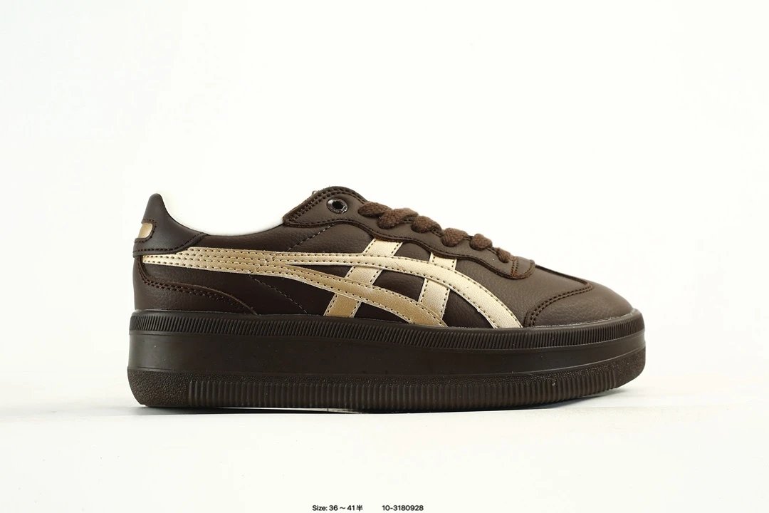 Retro Suede Low Top Sneakers with T-Toe Design Black Ivory - Gallery Image 2 - Detailed View