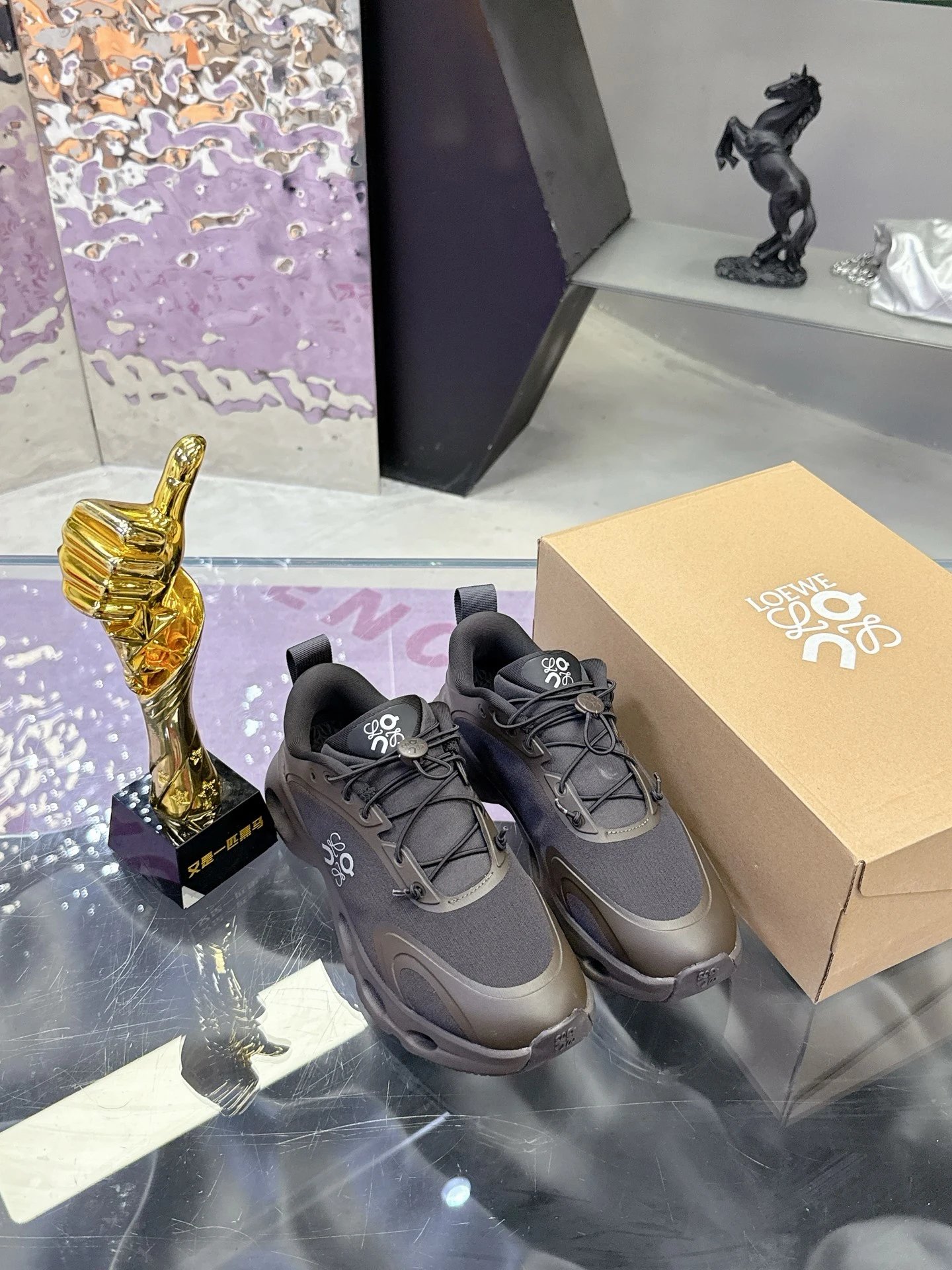 Loewe x On Cloudstratus Sneakers Multicolor - Gallery Image 5 - Detailed View