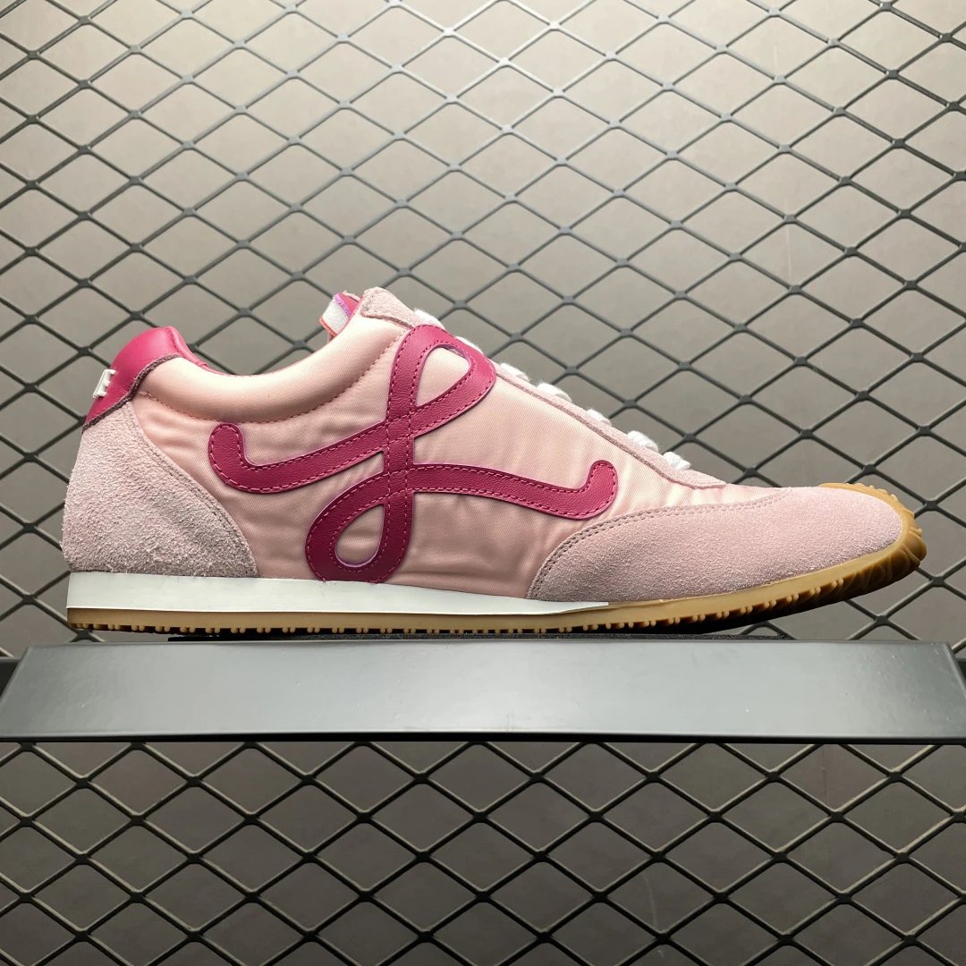 Loewe Ballet Runner Sneakers Pink Red - Gallery Image 3 - Detailed View