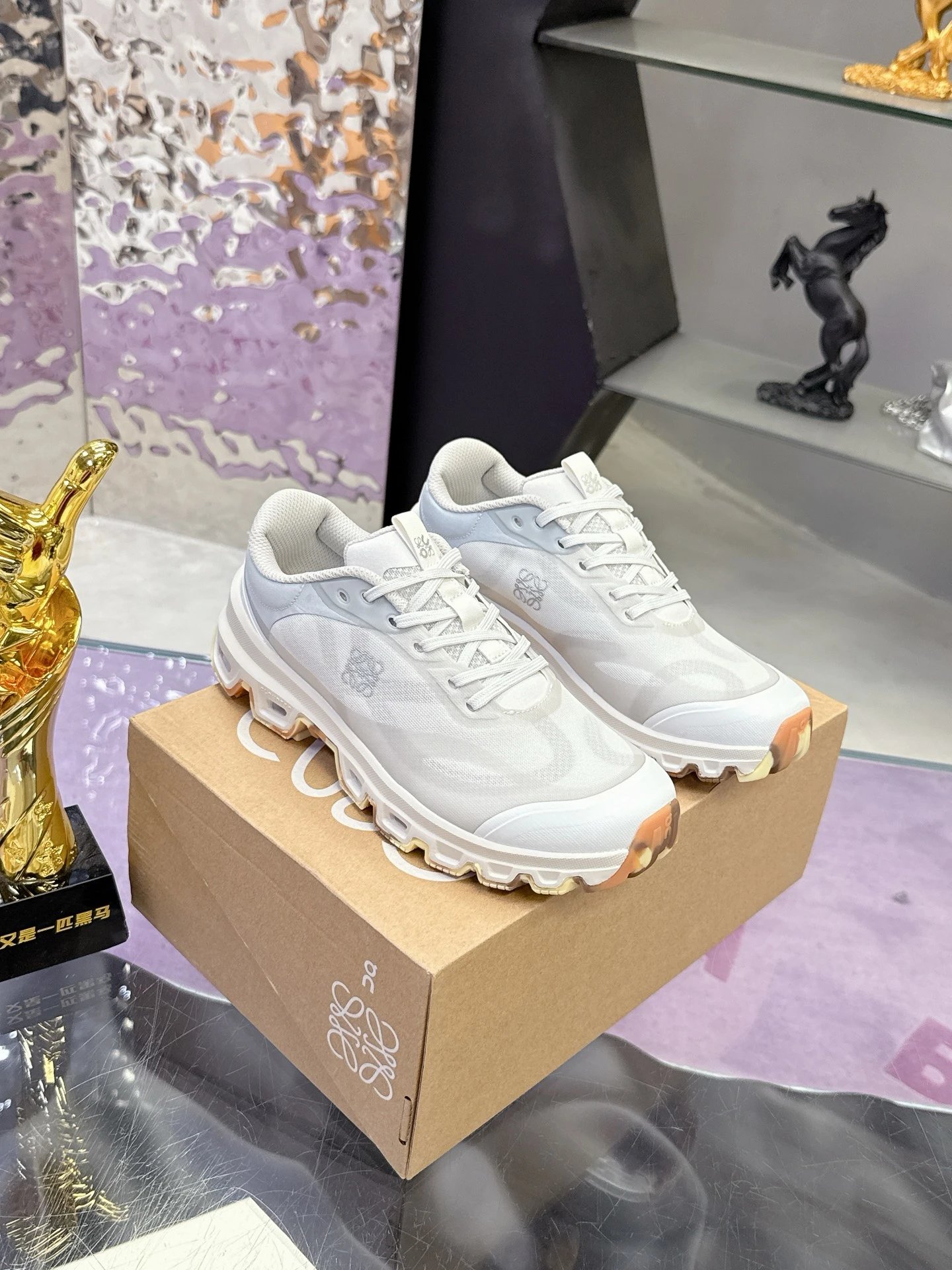 Loewe x On Running 3.0 Cloudtilt White Gray Sneakers  - High Quality Product Image - Cnfans
