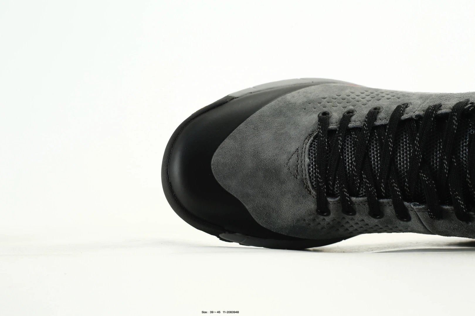 Trail Running Hiking Shoes Suede Charcoal - Gallery Image 5 - Detailed View