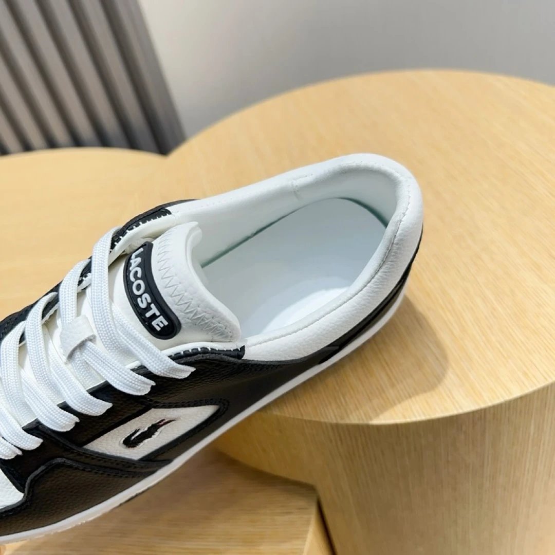 Lacoste Classic Leather Shoes Black - Gallery Image 4 - Detailed View