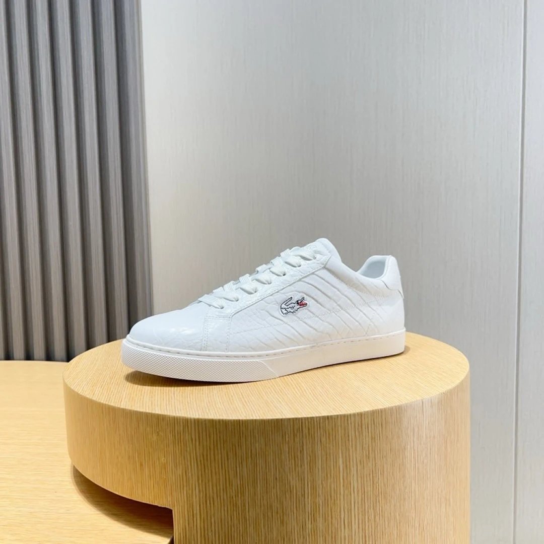 Lacoste Classic White Sneakers - Gallery Image 7 - Detailed View