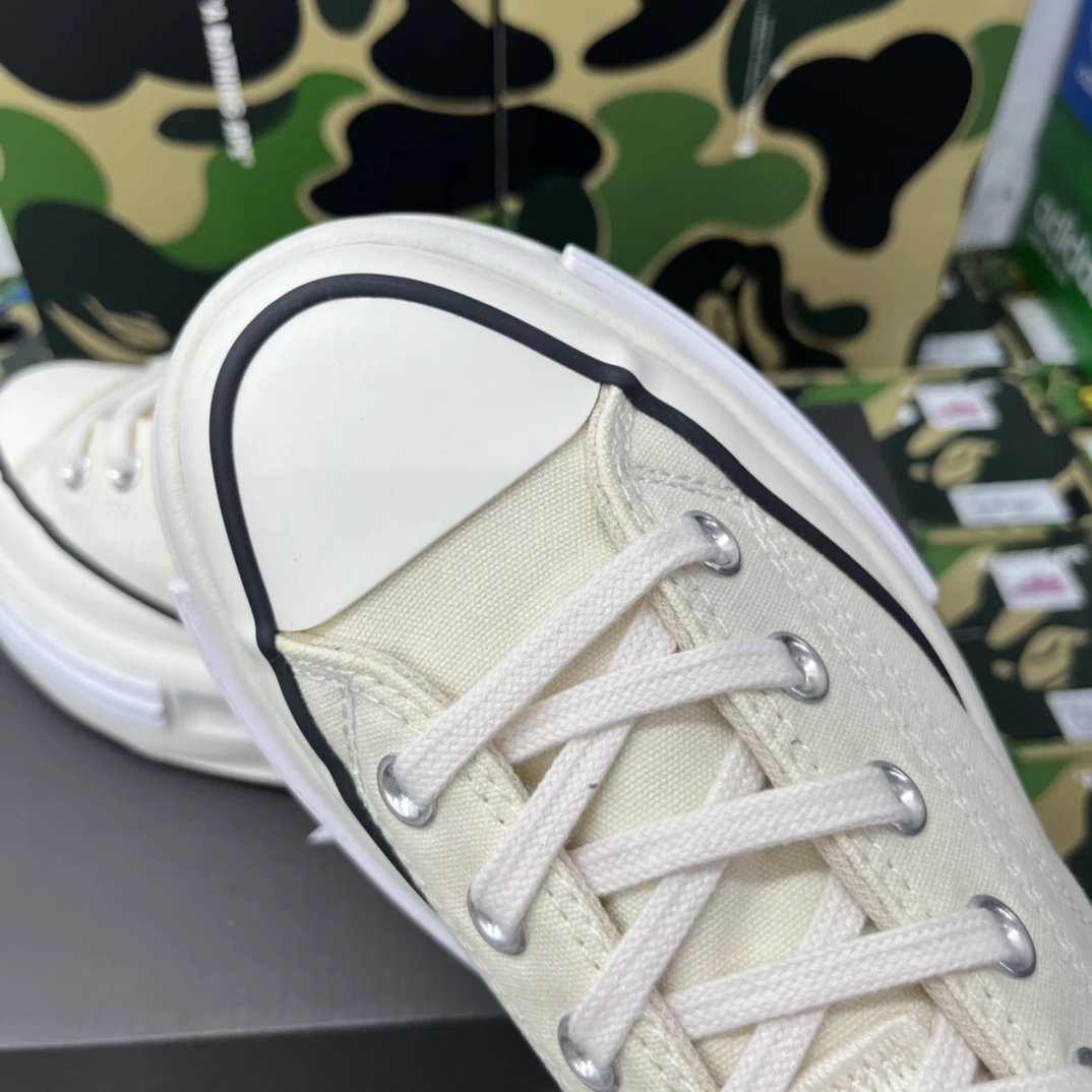 Low Top Canvas Sneakers Creamy Sea Salt - Gallery Image 6 - Detailed View