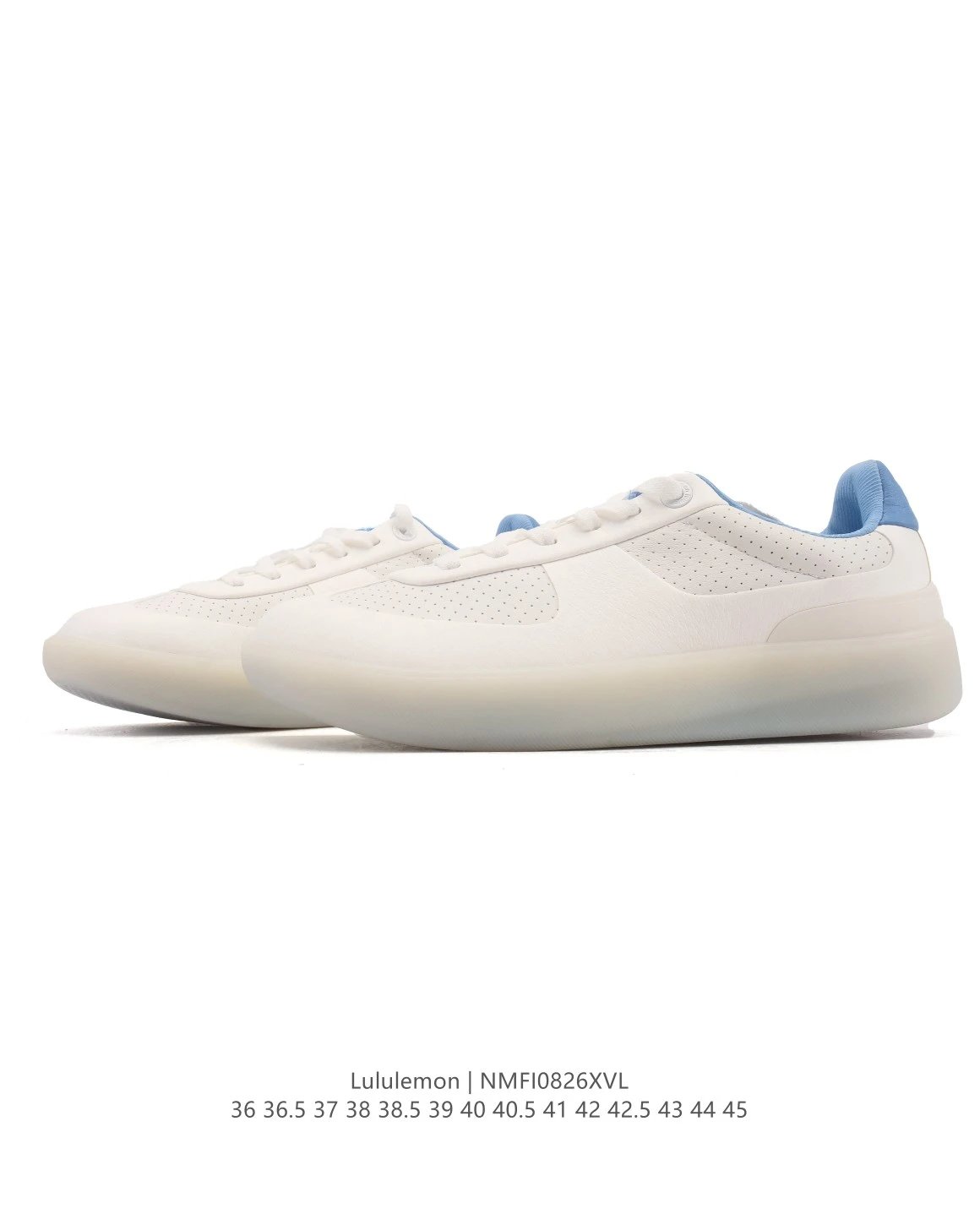 Lululemon Cityverse Low Sneakers White Blue - Gallery Image 4 - Detailed View