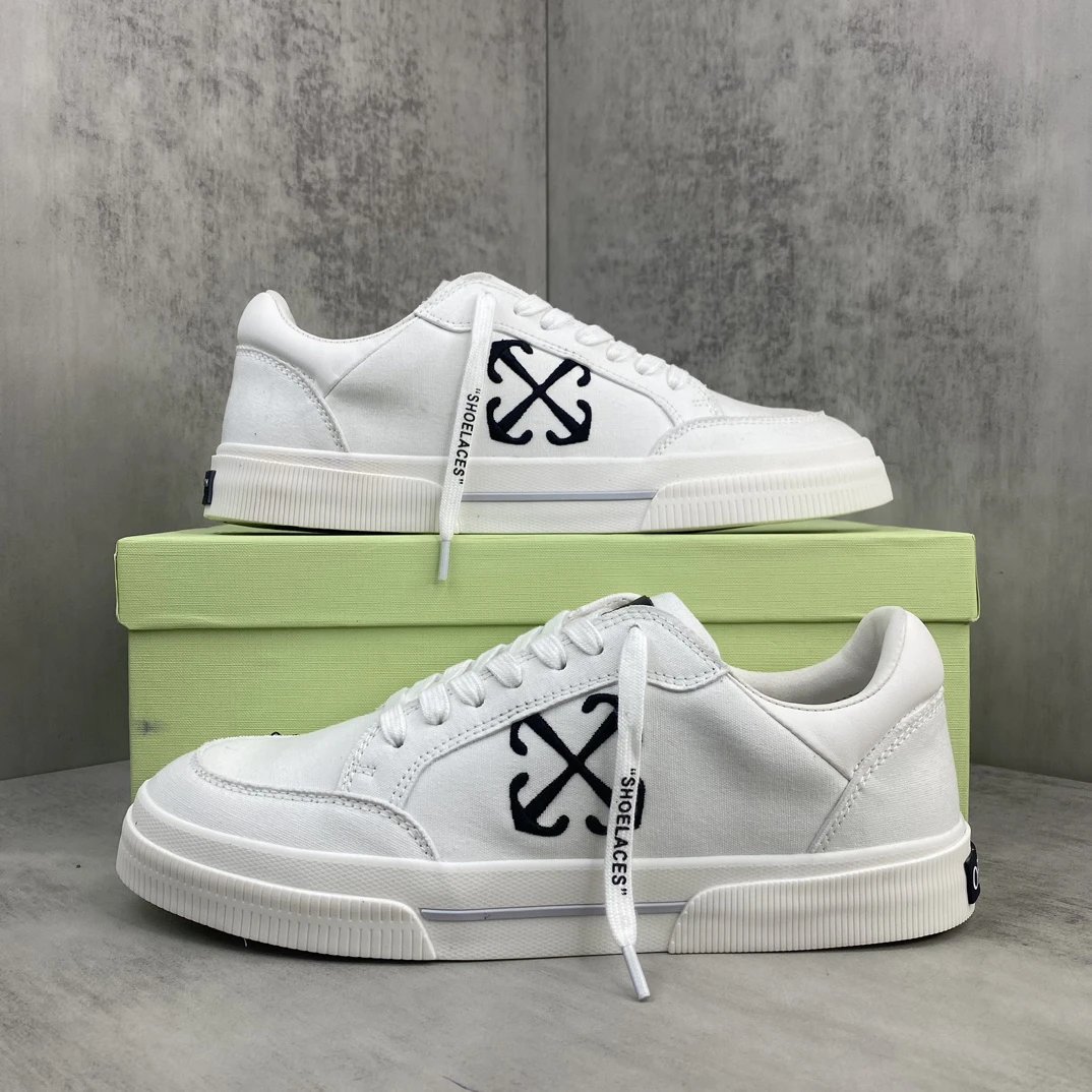 Low Vulcanized Canvas Sneakers Leather Lining Ivory - Gallery Image 9 - Detailed View