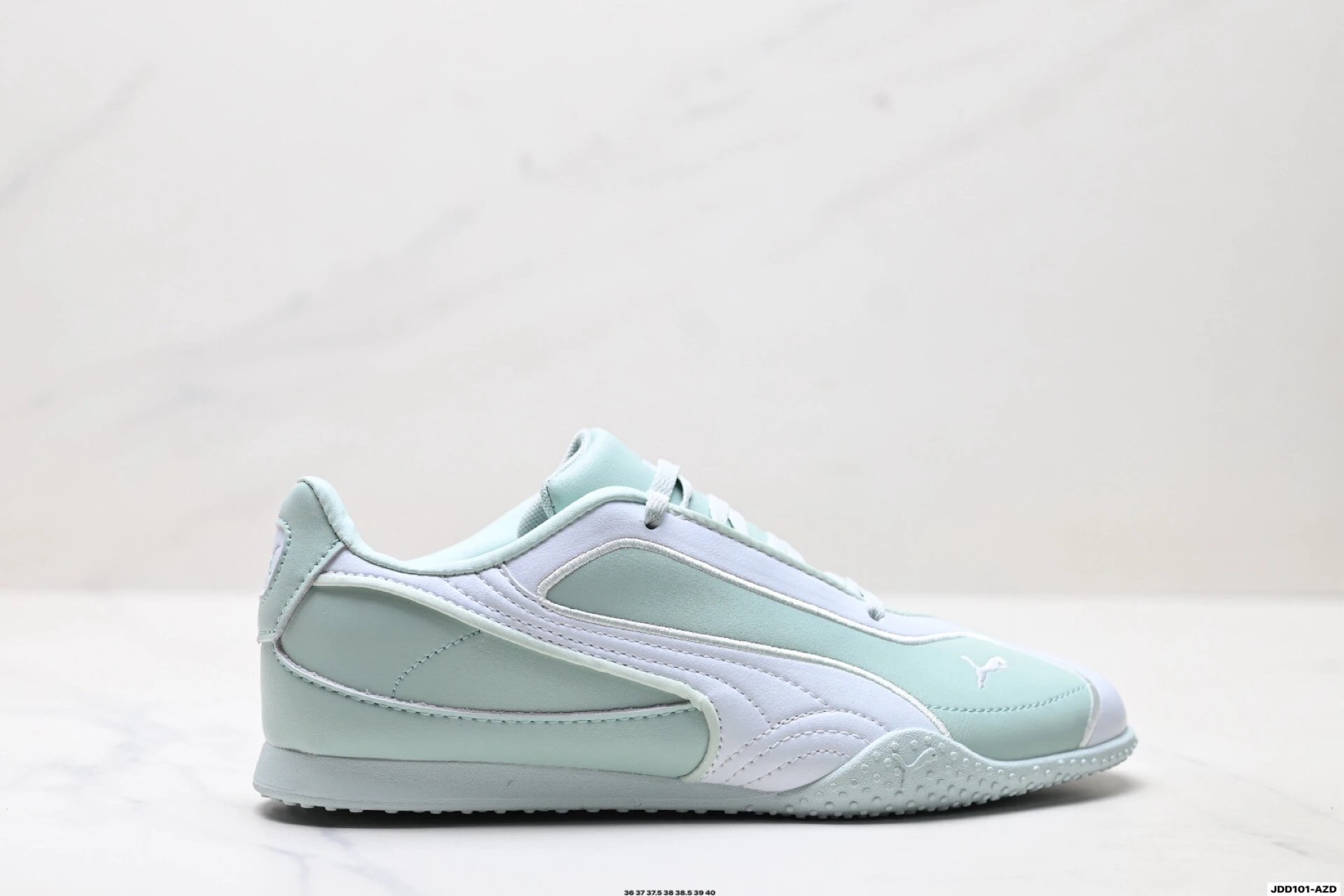 PUMA Bella V2 Leather Sneakers Mint Green - Gallery Image 1 - Detailed View