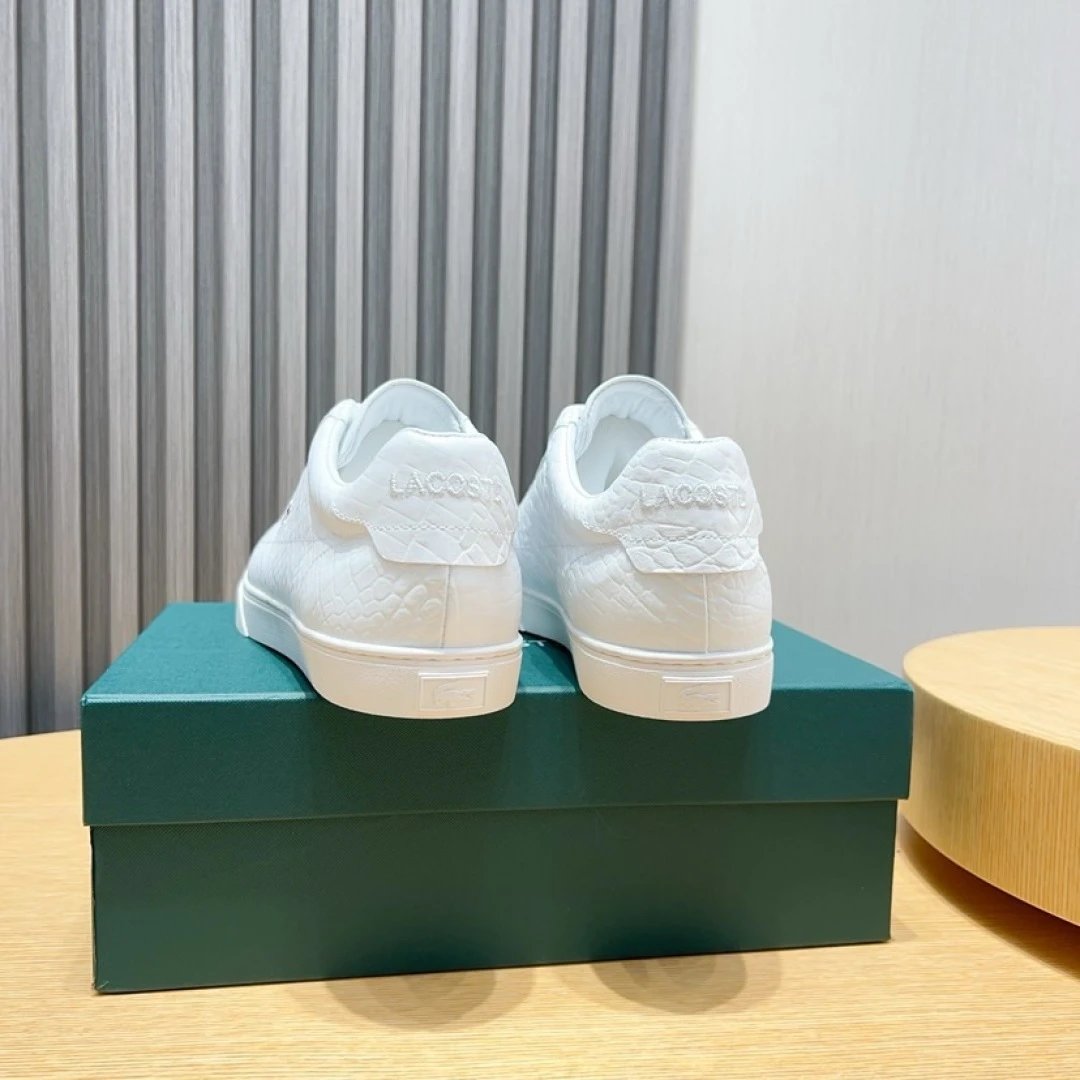 Lacoste Classic White Sneakers - Gallery Image 4 - Detailed View